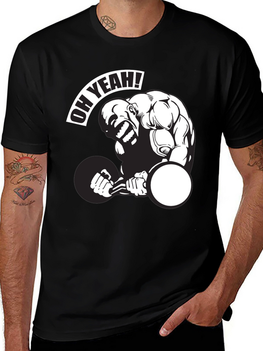Oh Yeah Weightlifting Graphic T-Shirt