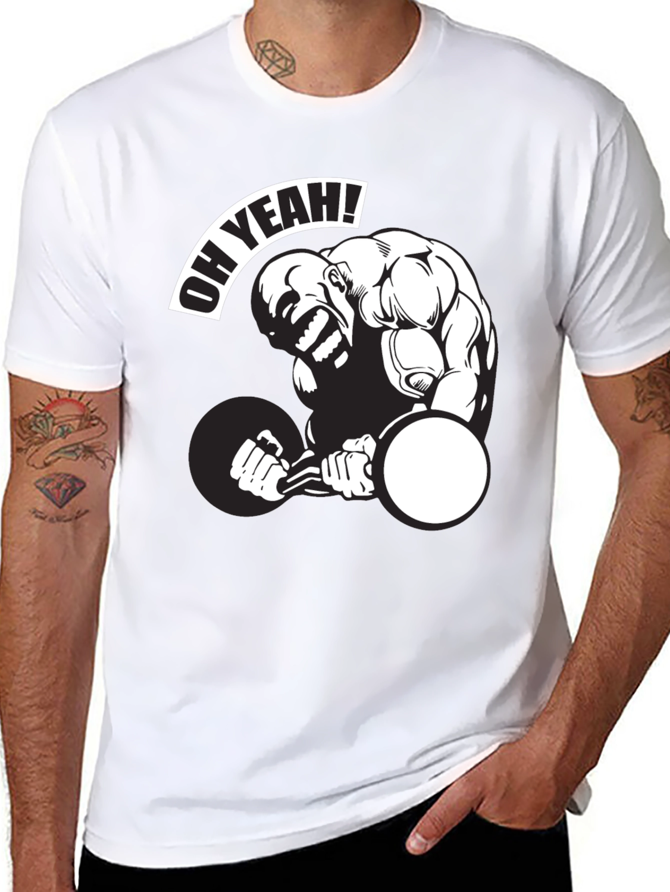 Oh Yeah Weightlifting Graphic T-Shirt