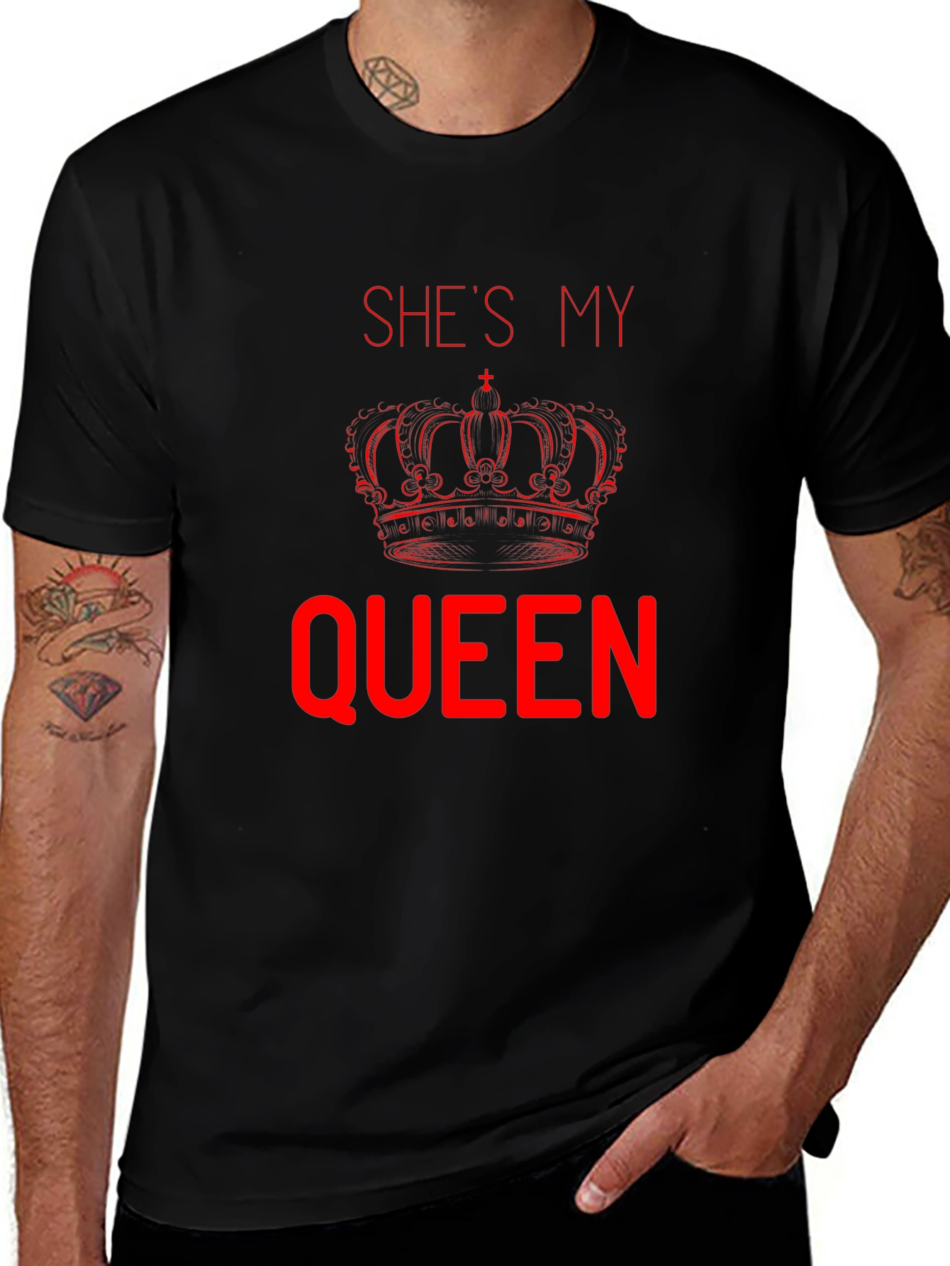 Shes My Queen T-Shirt - Matching Couple Tee