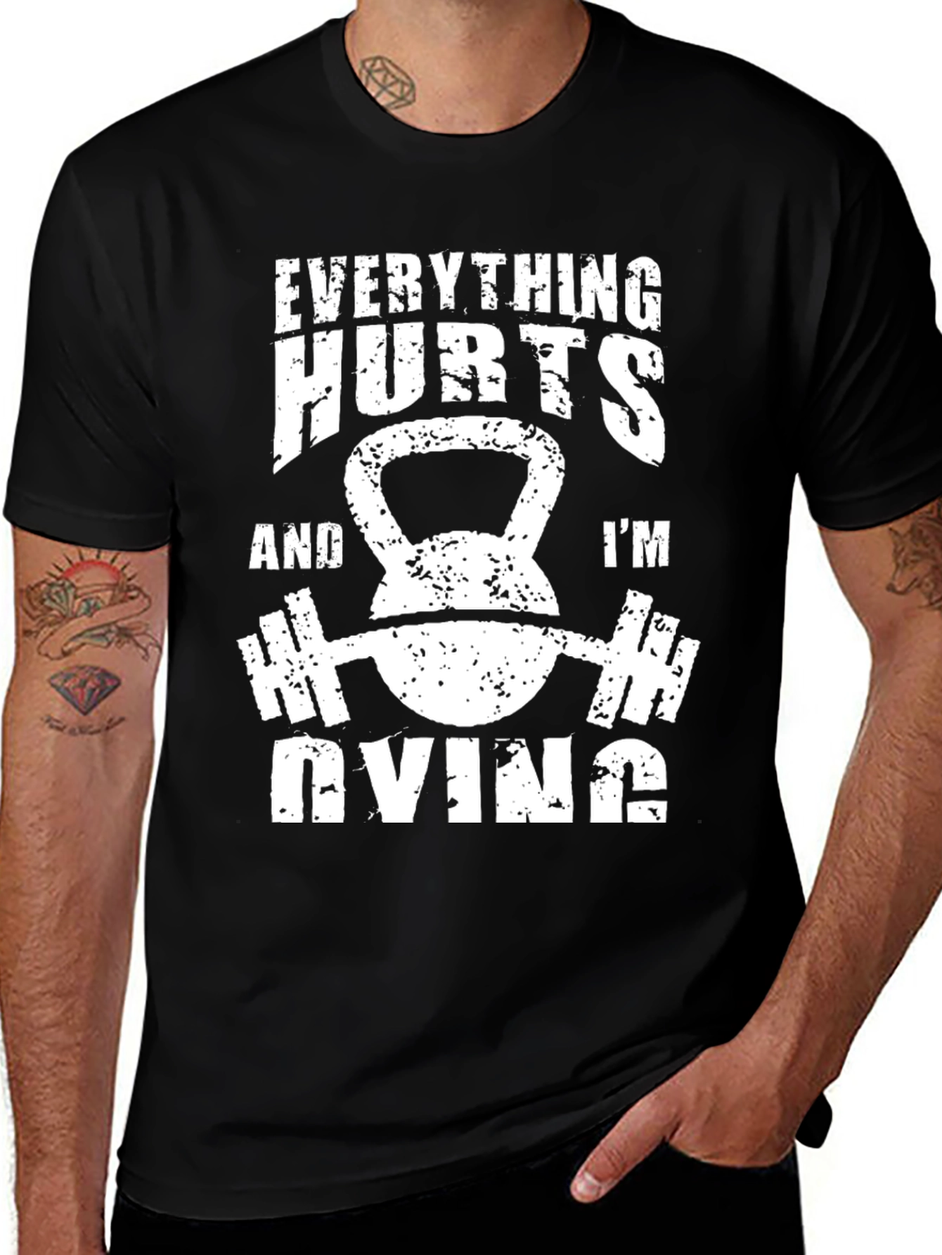 Everything Hurts T-Shirt - Gym Workout Fitness Tee