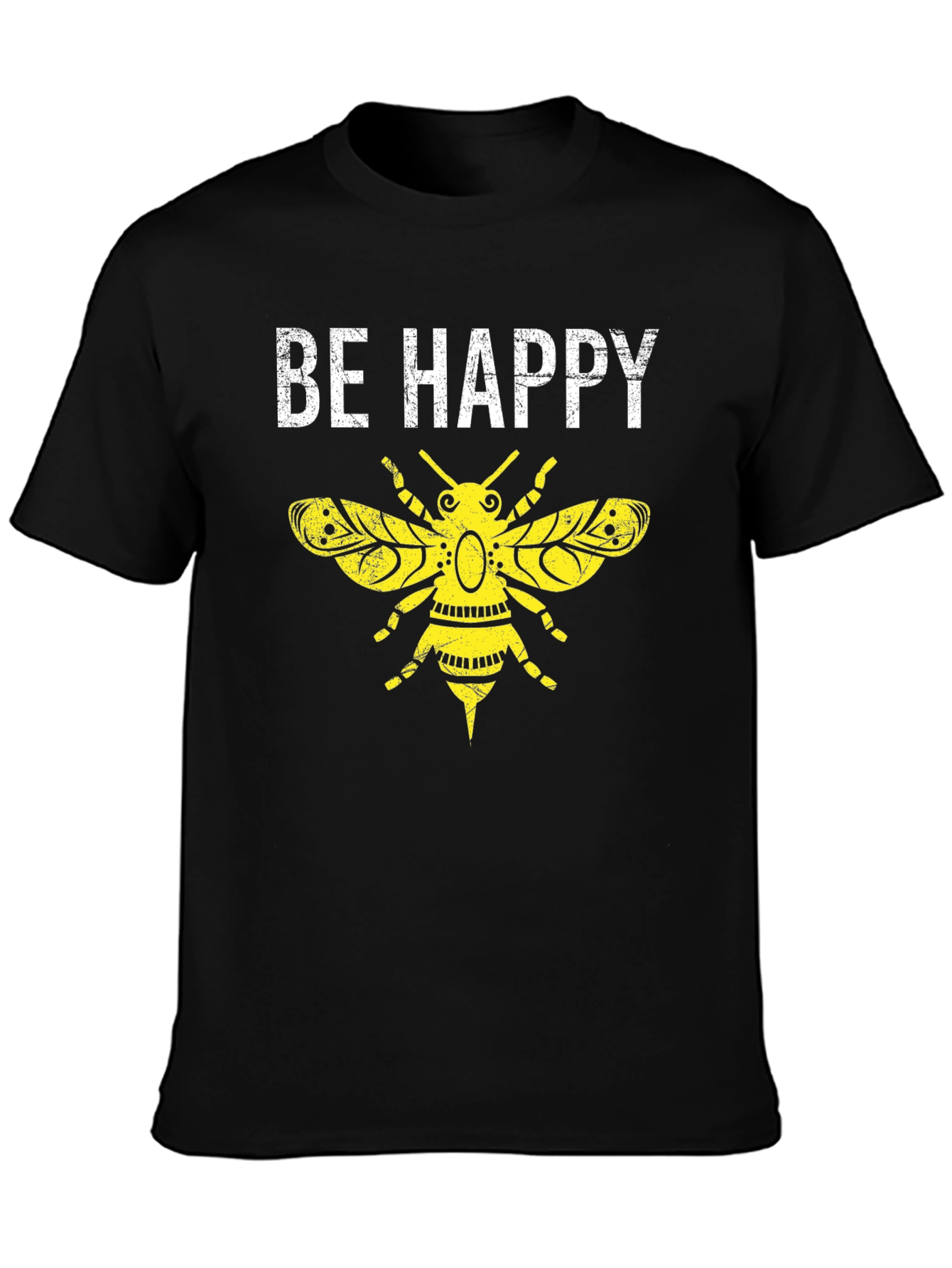 Be Happy Bee Graphic T-Shirt