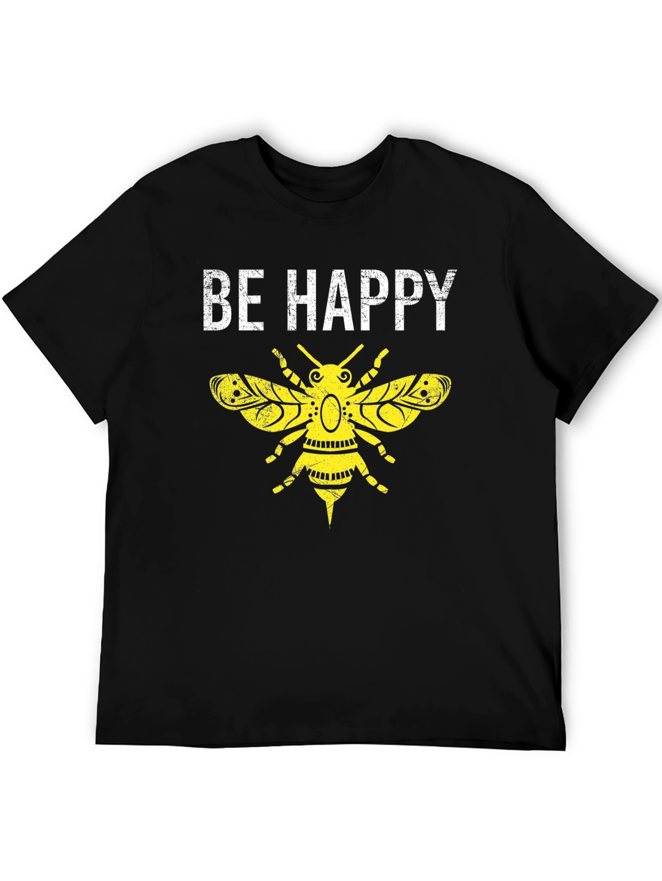Be Happy Bee Graphic T-Shirt