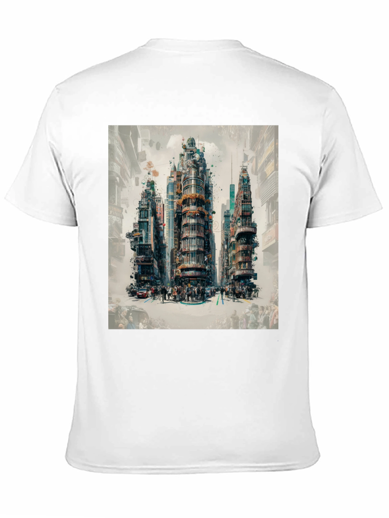 Urban Print Graphic Tee - Cityscape Design