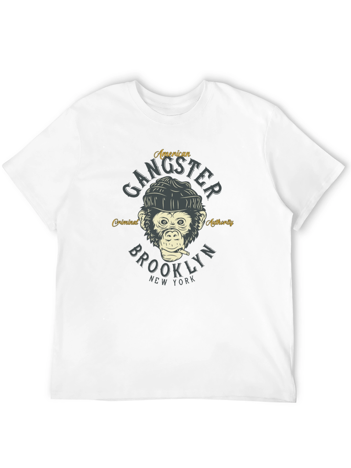 Gangster Monkey Graphic T-Shirt