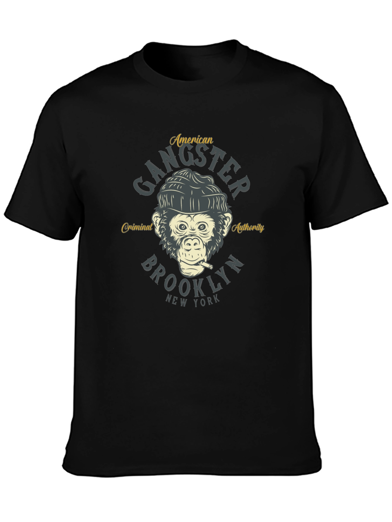 Gangster Monkey Graphic T-Shirt