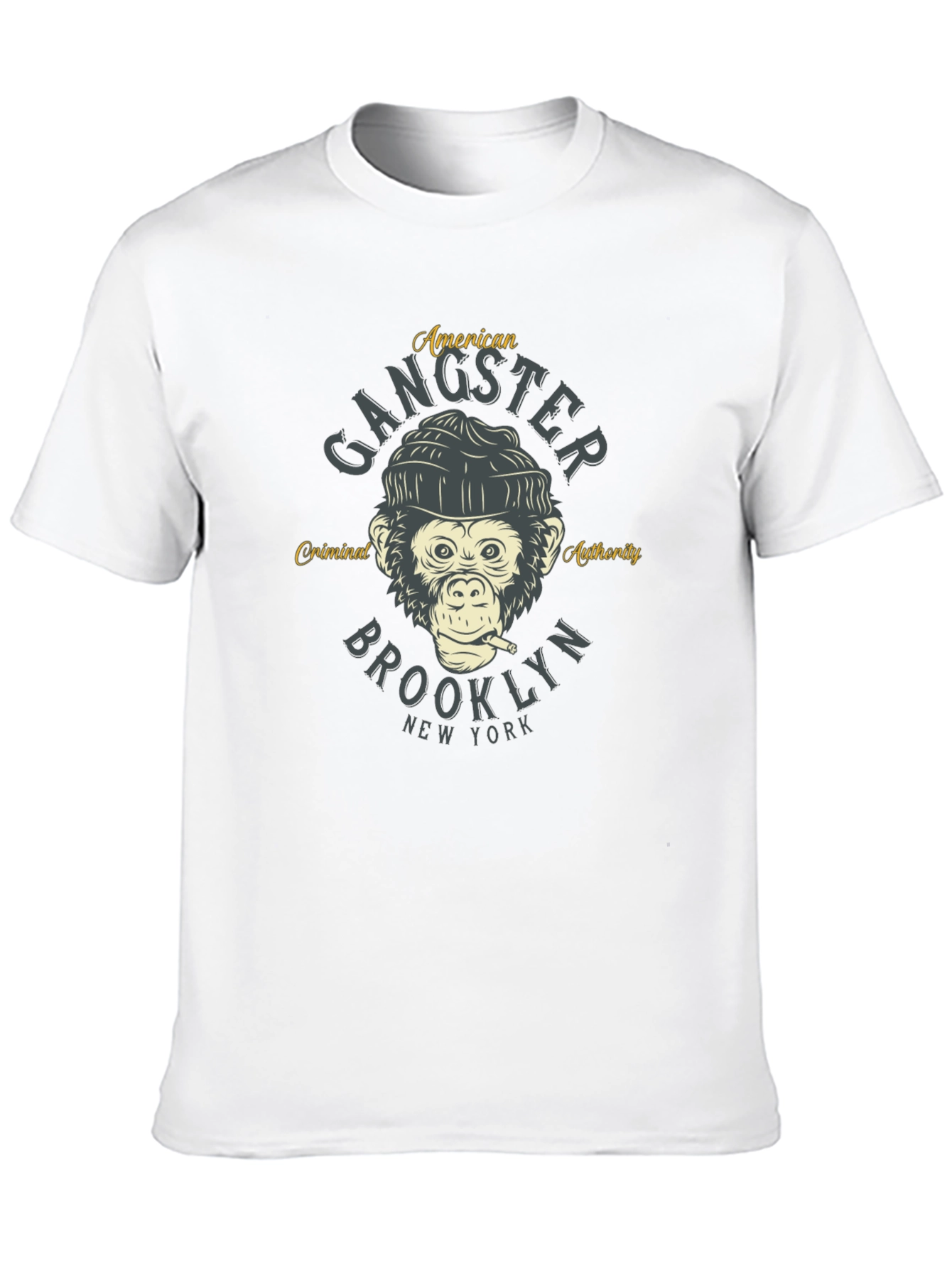 Gangster Monkey Graphic T-Shirt