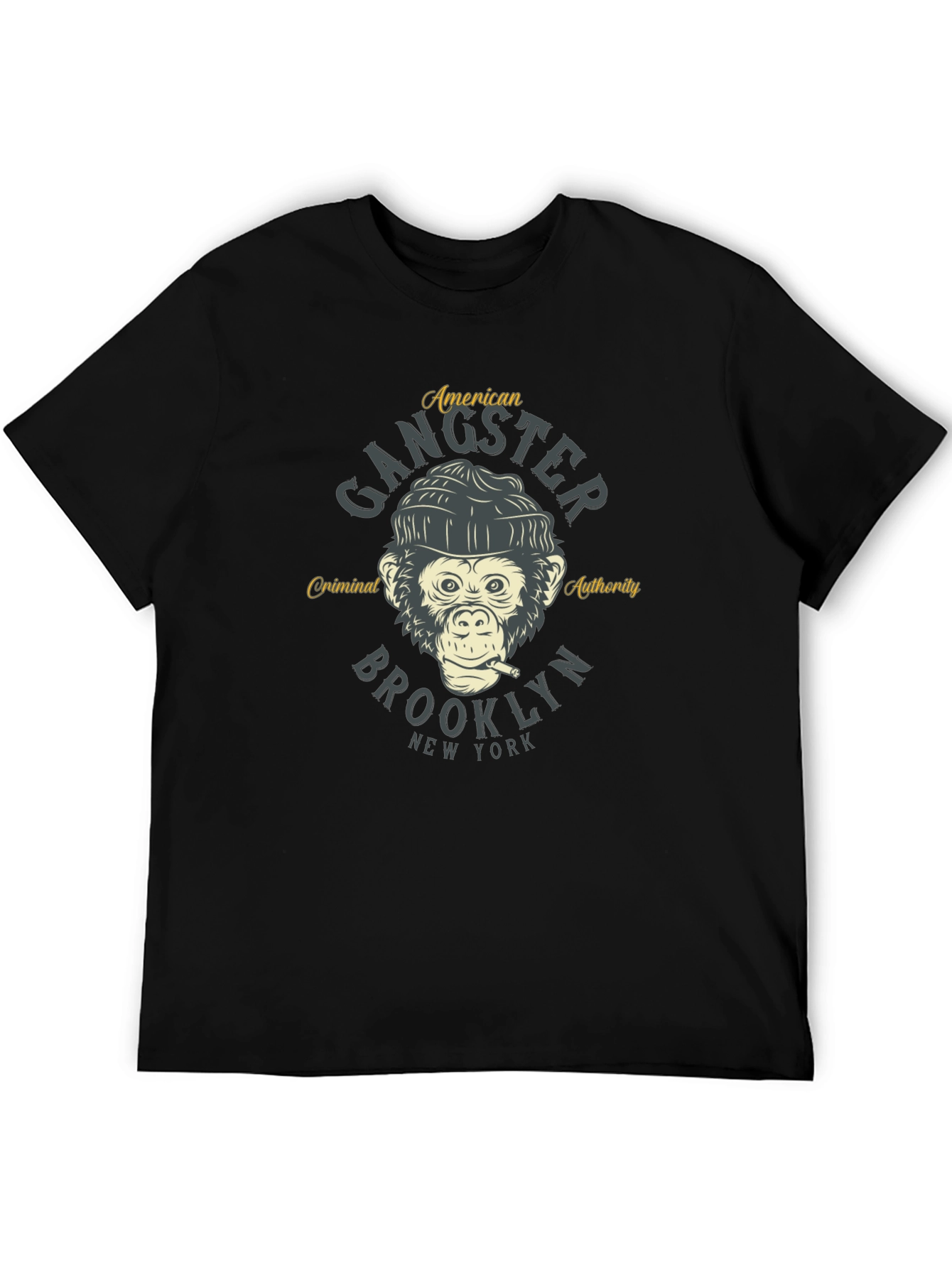 Gangster Monkey Graphic T-Shirt