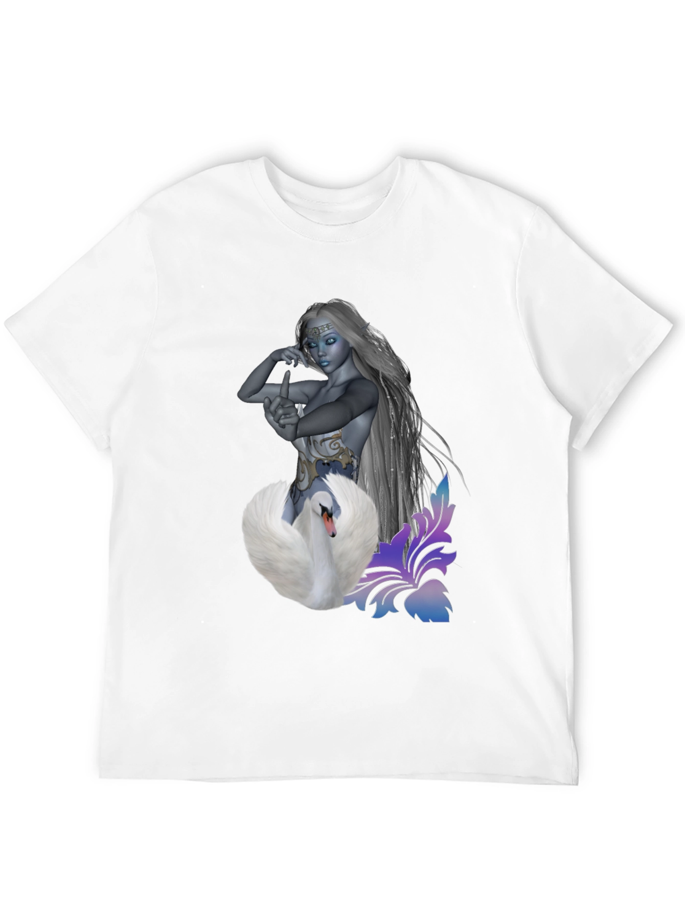 Swan Enchantress Graphic T-Shirt - Stylish & Unique Design