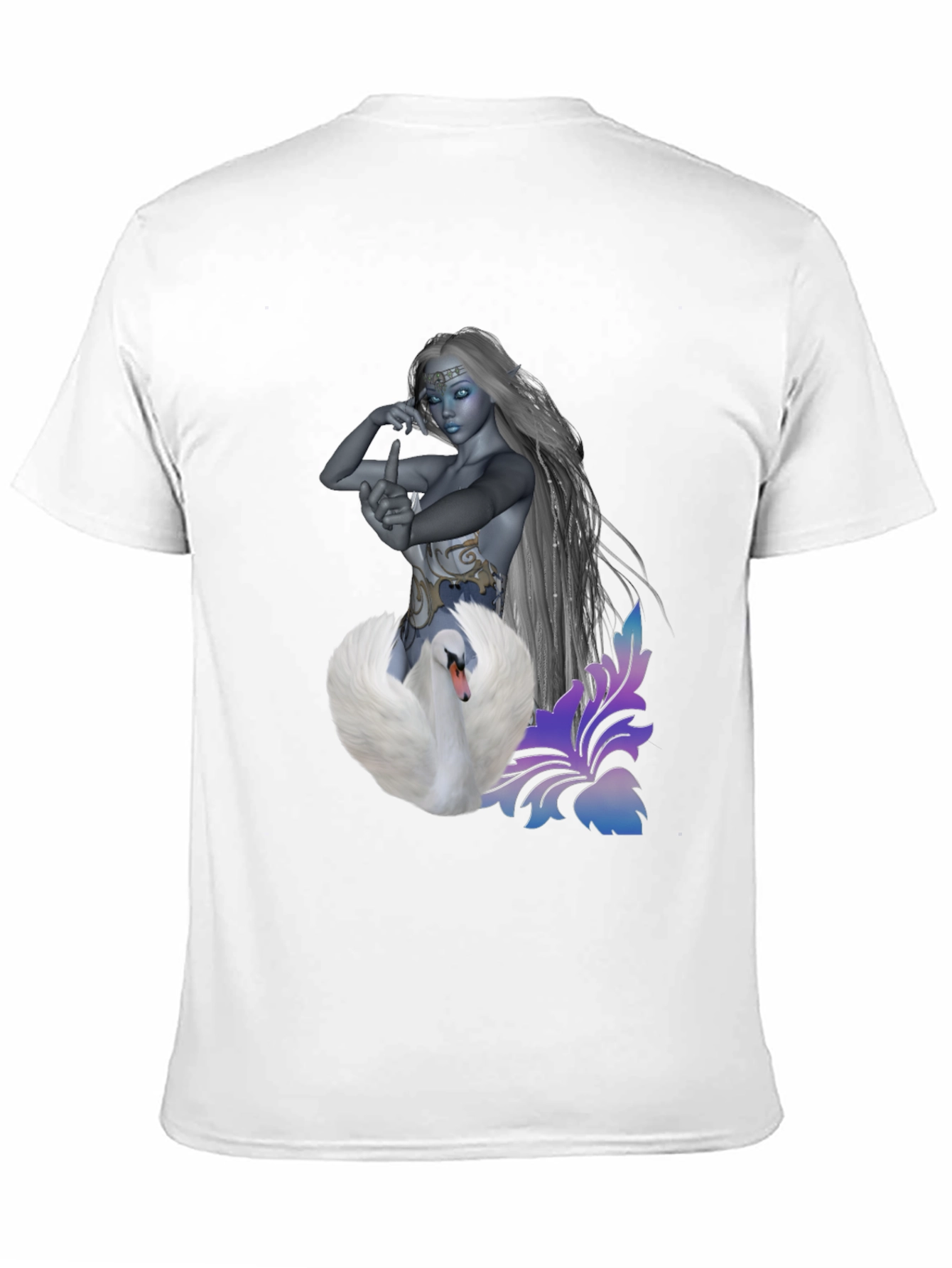 Swan Enchantress Graphic T-Shirt - Stylish & Unique Design