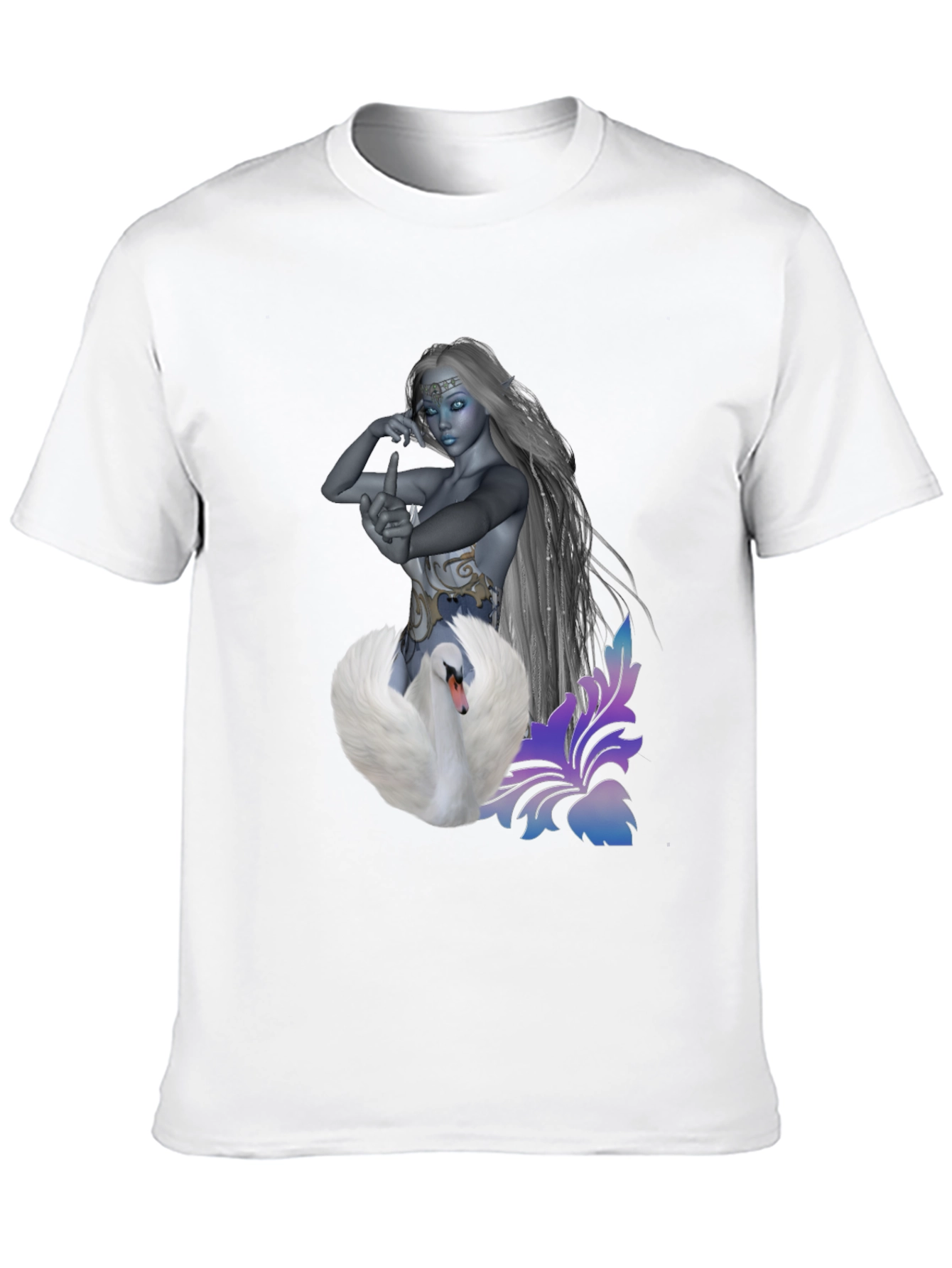 Swan Enchantress Graphic T-Shirt - Stylish & Unique Design