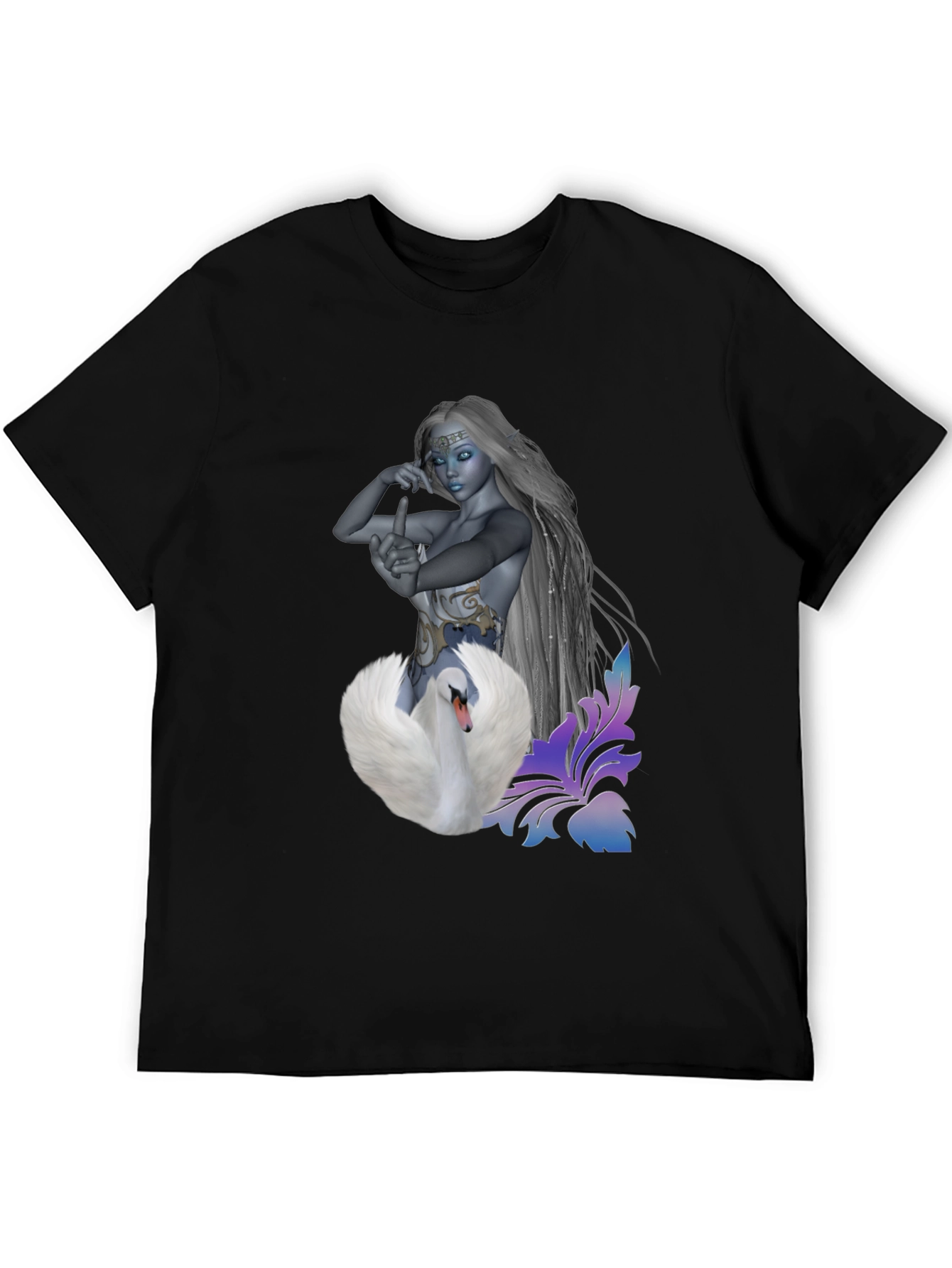 Swan Enchantress Graphic T-Shirt - Stylish & Unique Design