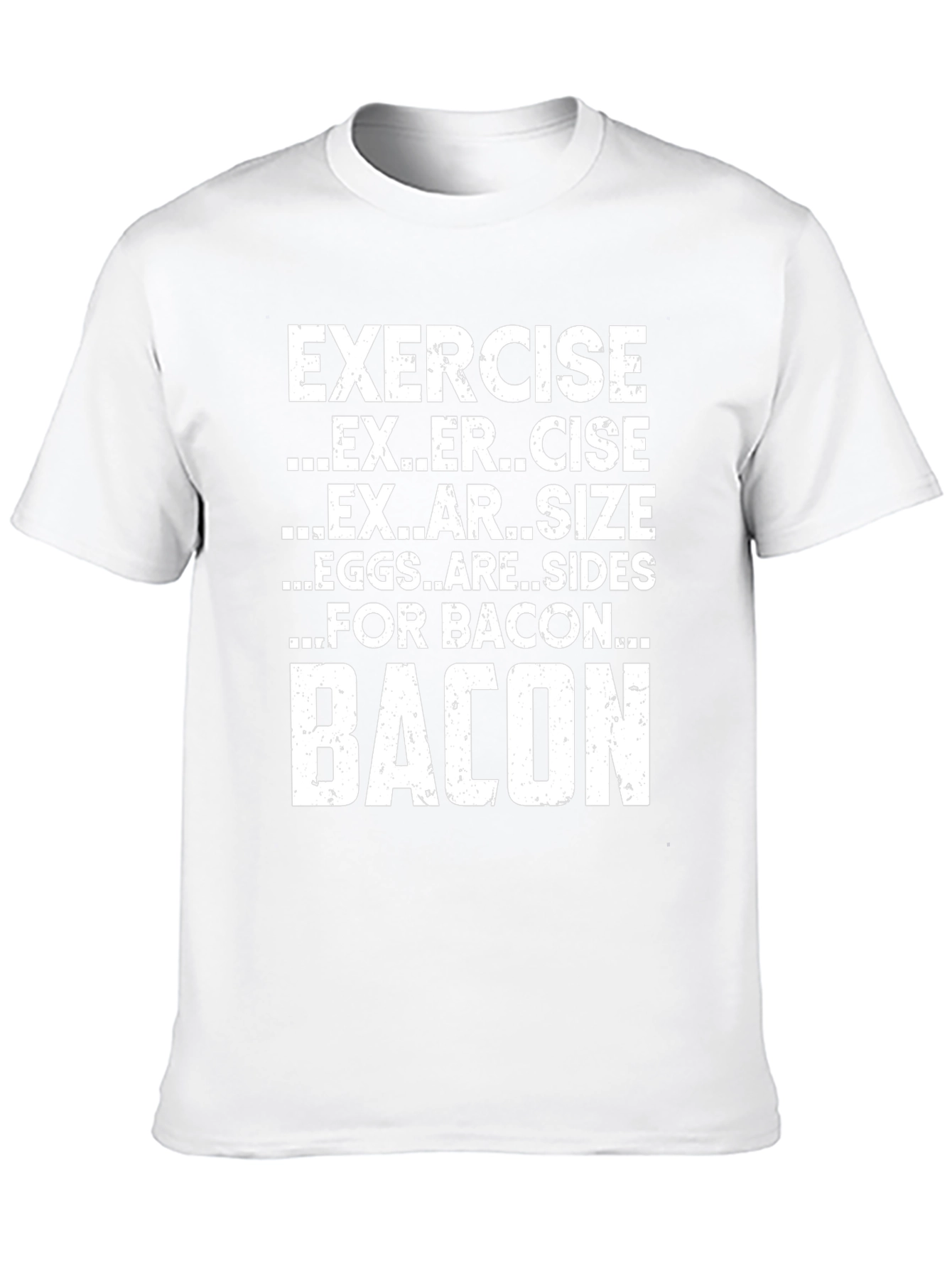 Bacon Exercise Funny Graphic T-Shirt