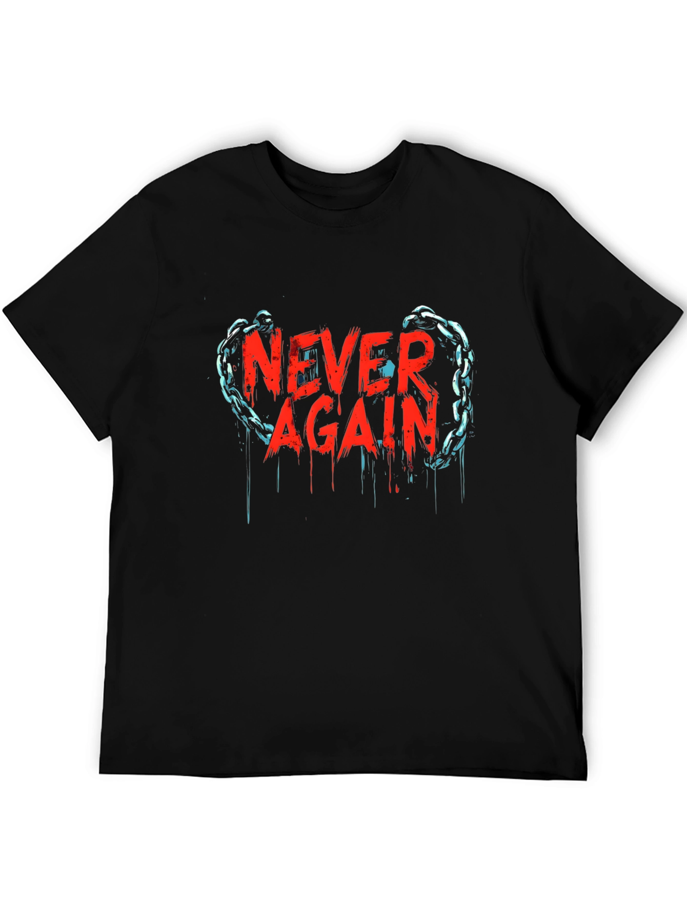 Never Again Graphic Tee - Black