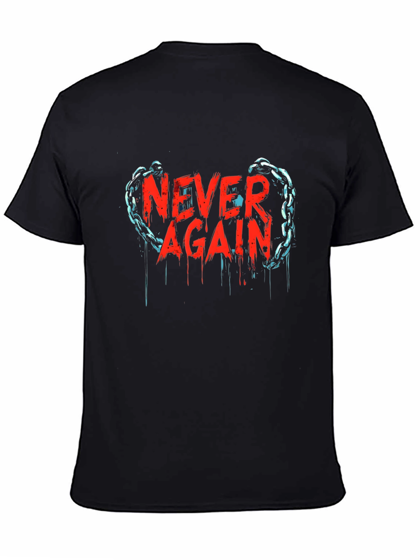 Never Again Graphic Tee - Black
