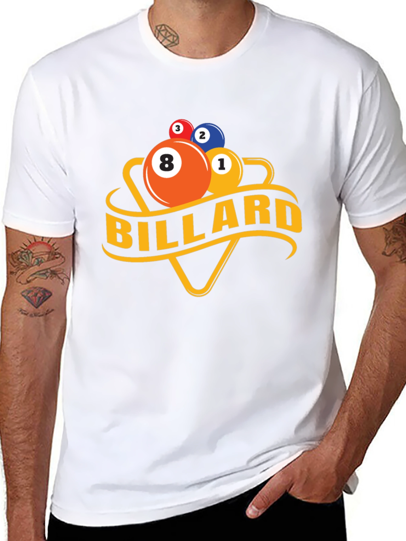 Billiard T-Shirt - Pool Ball Design