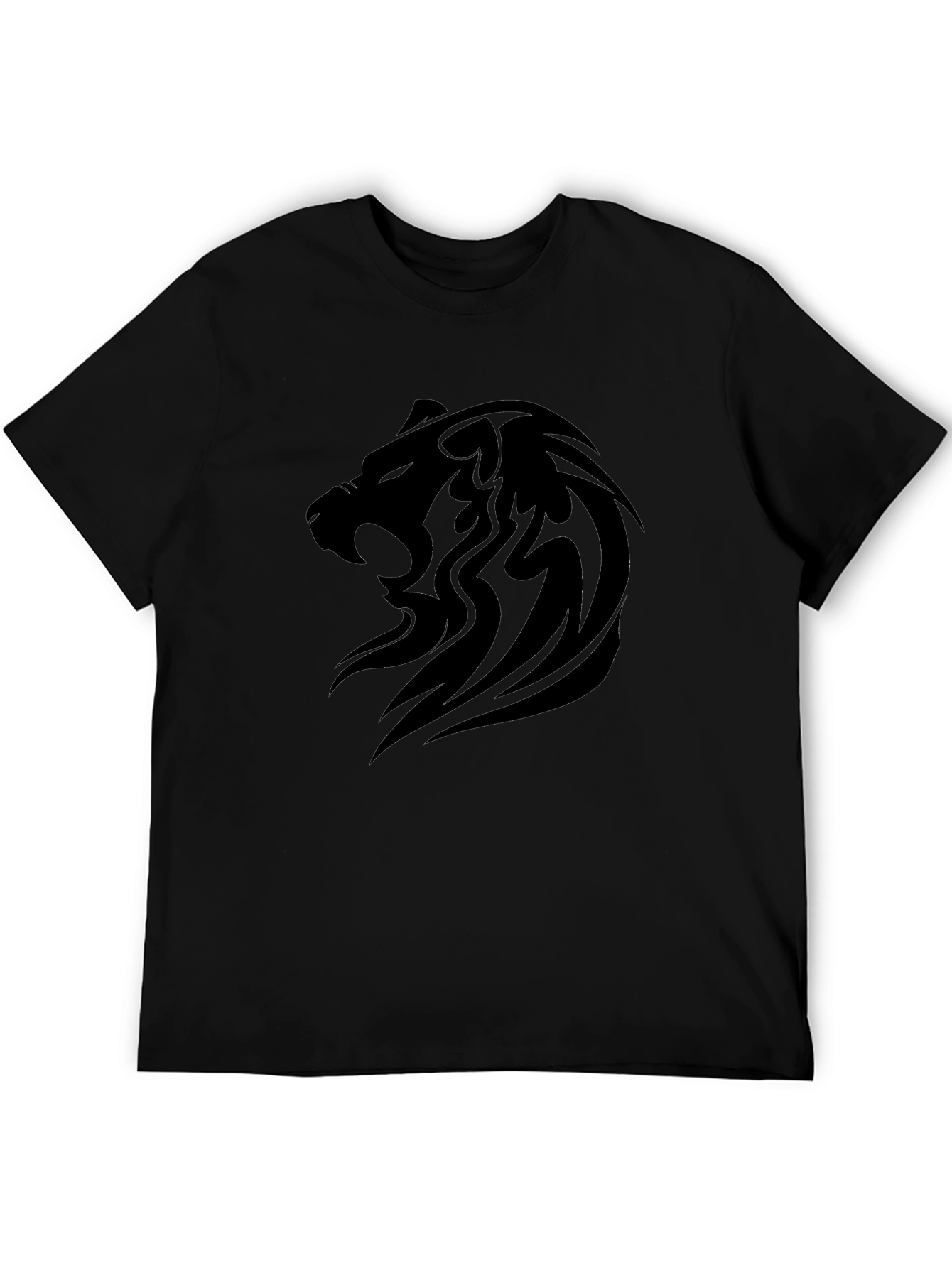 Black Lion Graphic T-Shirt - Bold and Stylish