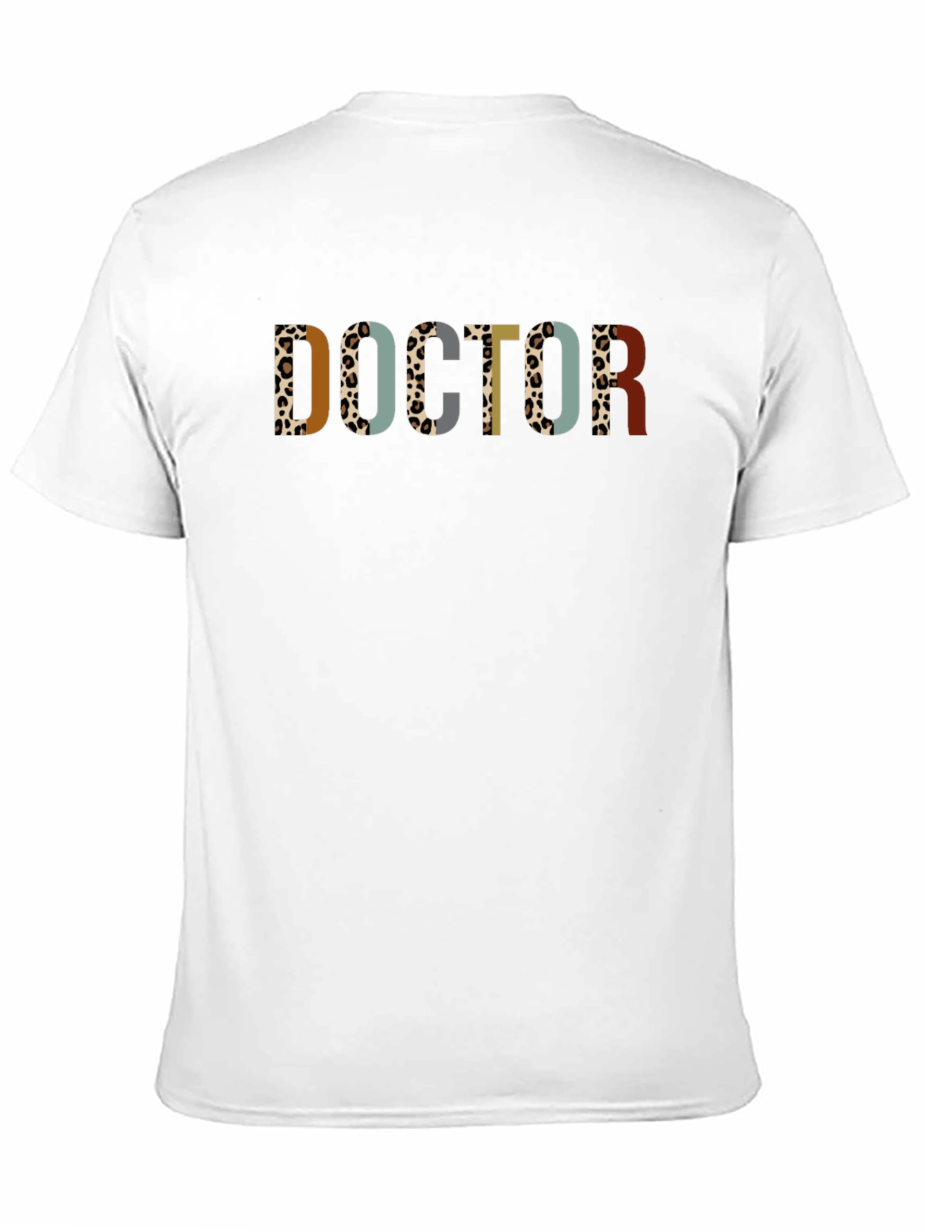 Doctor Leopard Print Black T-Shirt