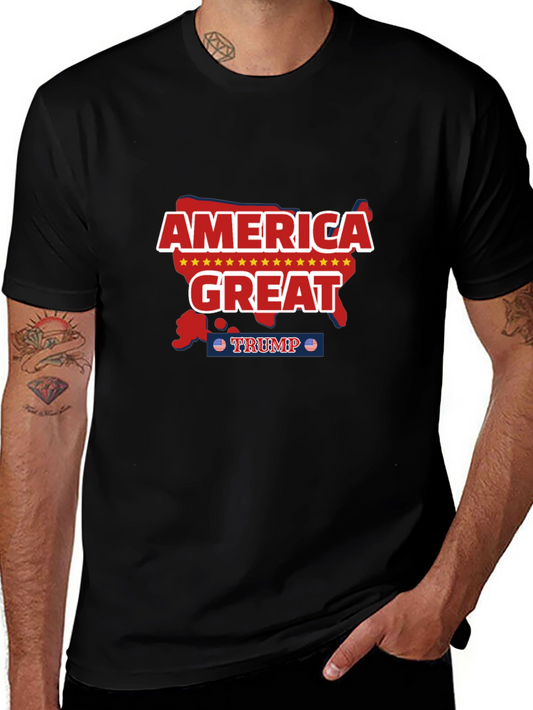America Great Trump Graphic Tee - Black
