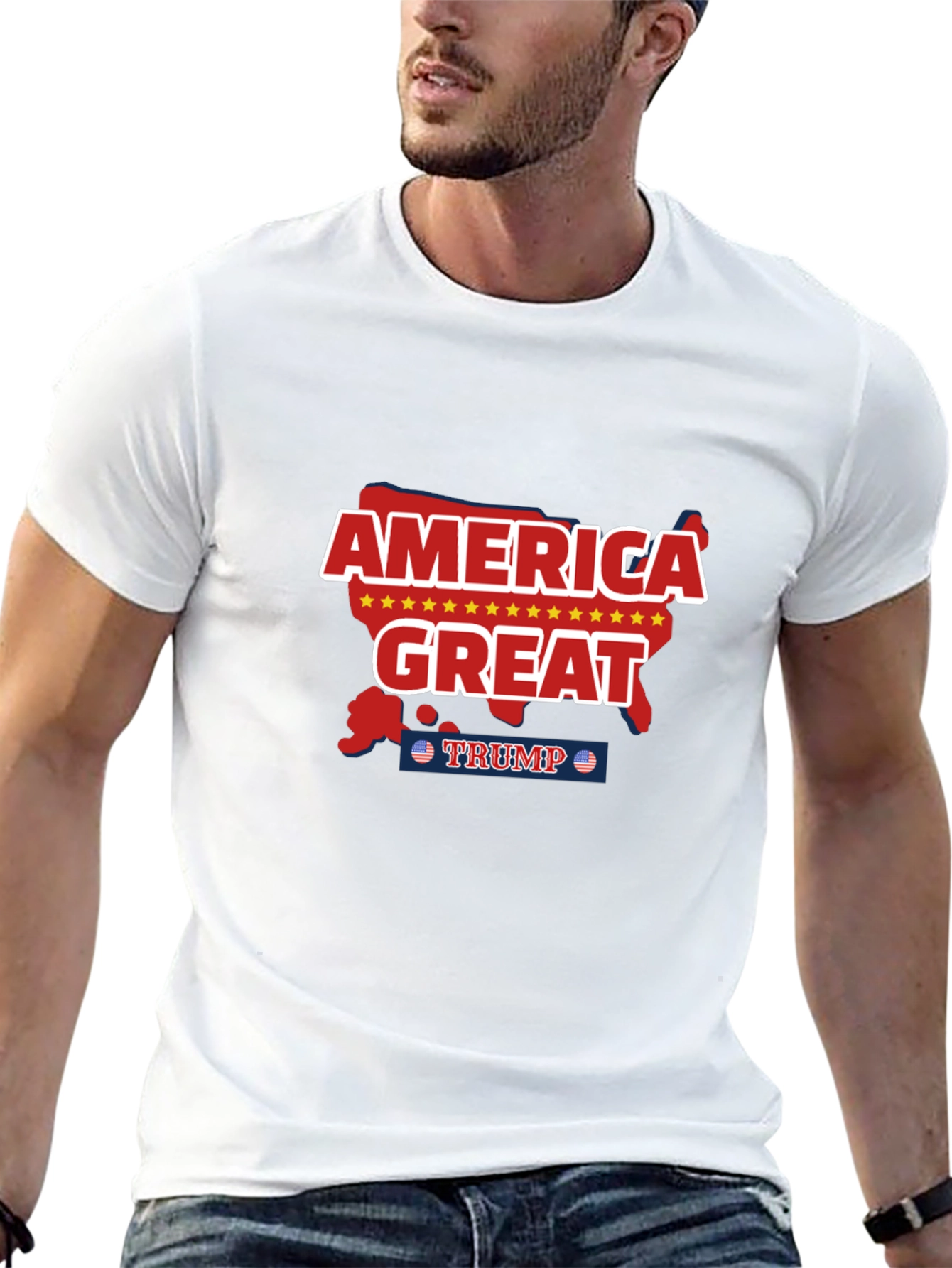 America Great Trump Graphic Tee - Black