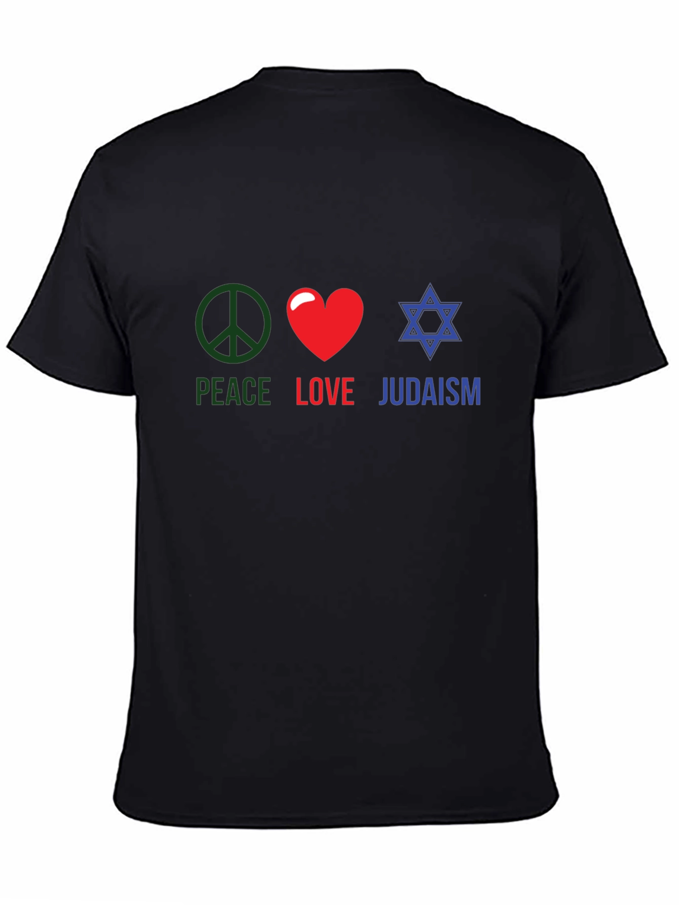 Peace Love Judaism T-Shirt Religious Tee