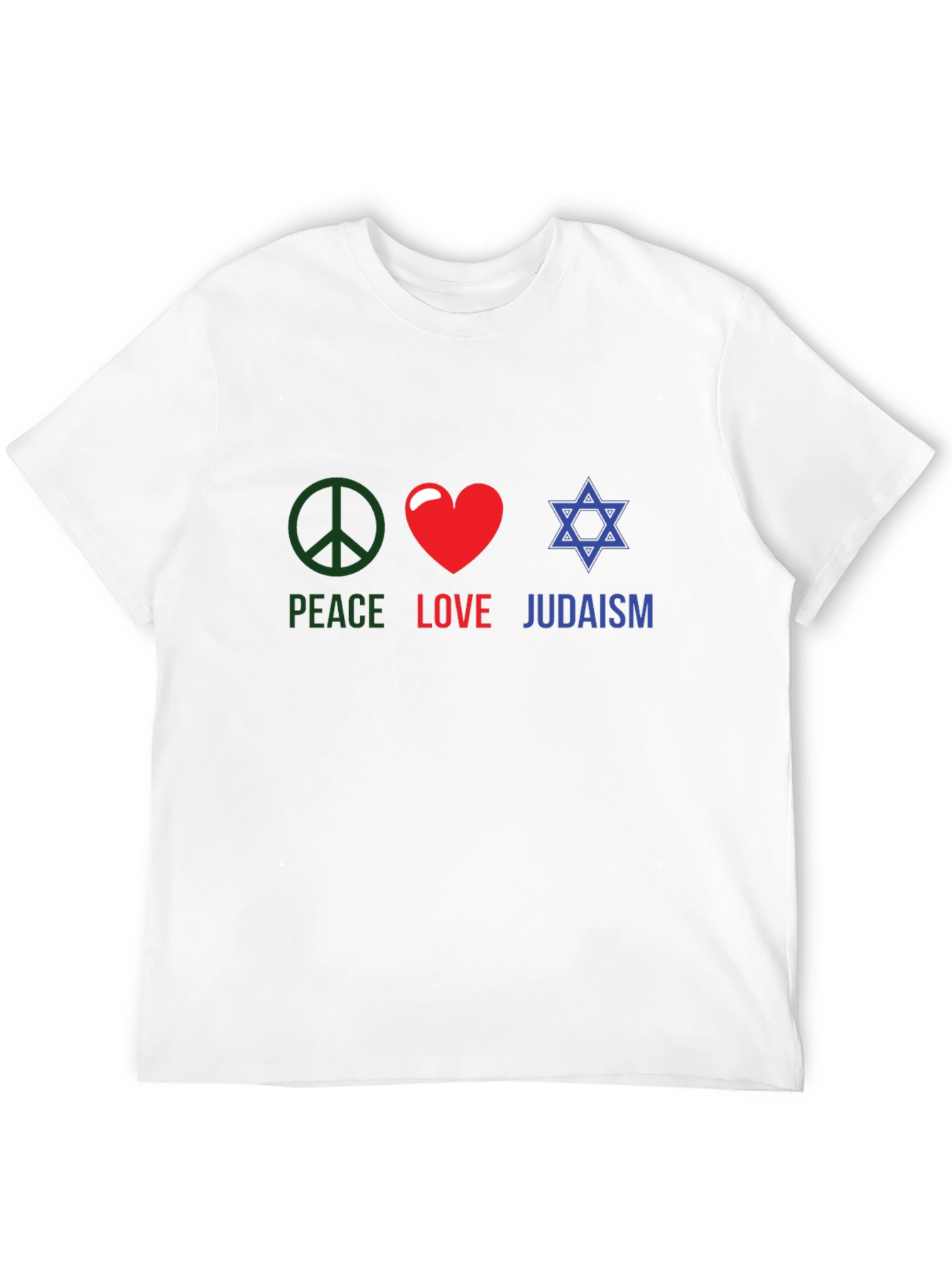 Peace Love Judaism T-Shirt Religious Tee