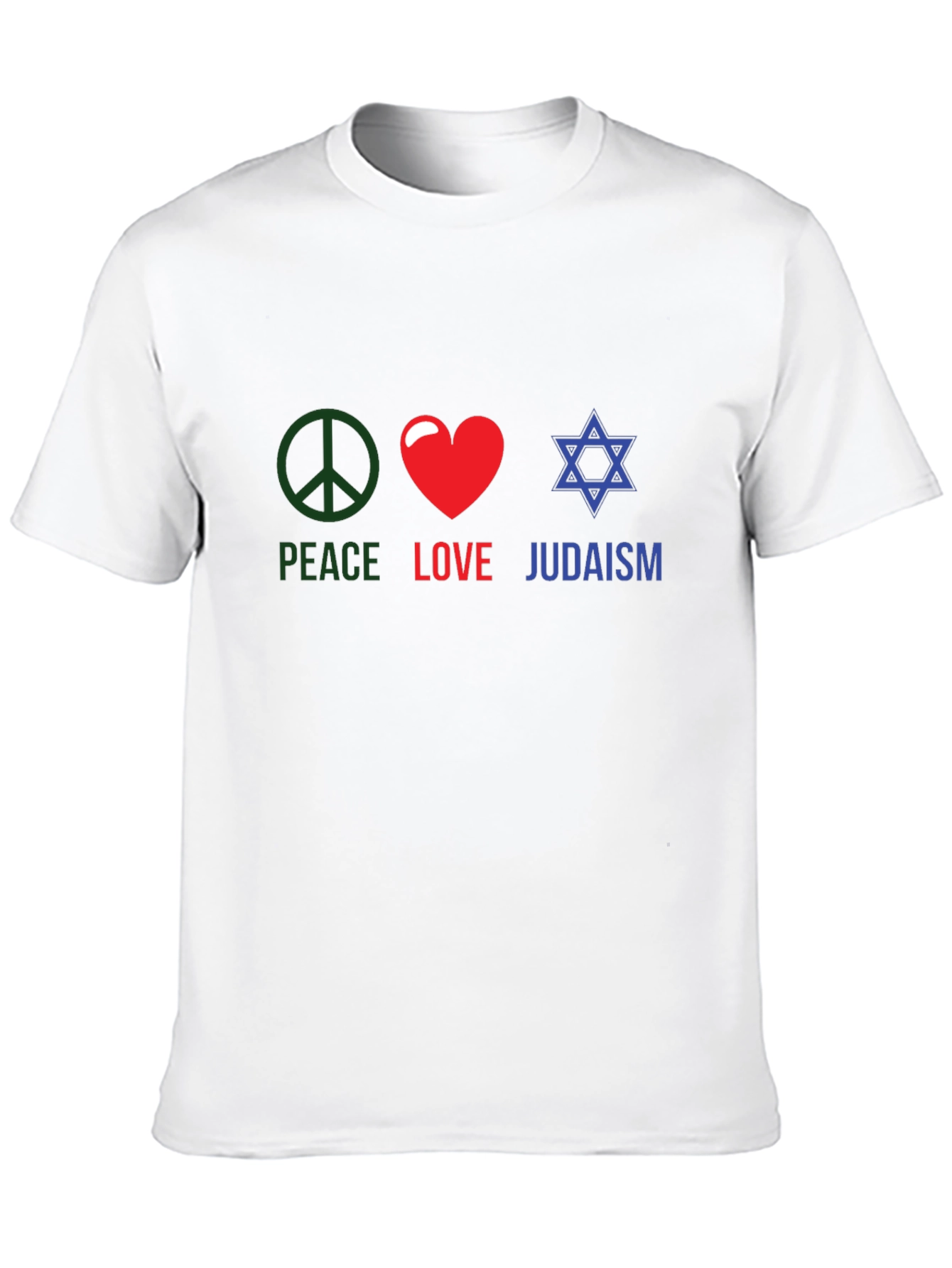 Peace Love Judaism T-Shirt Religious Tee