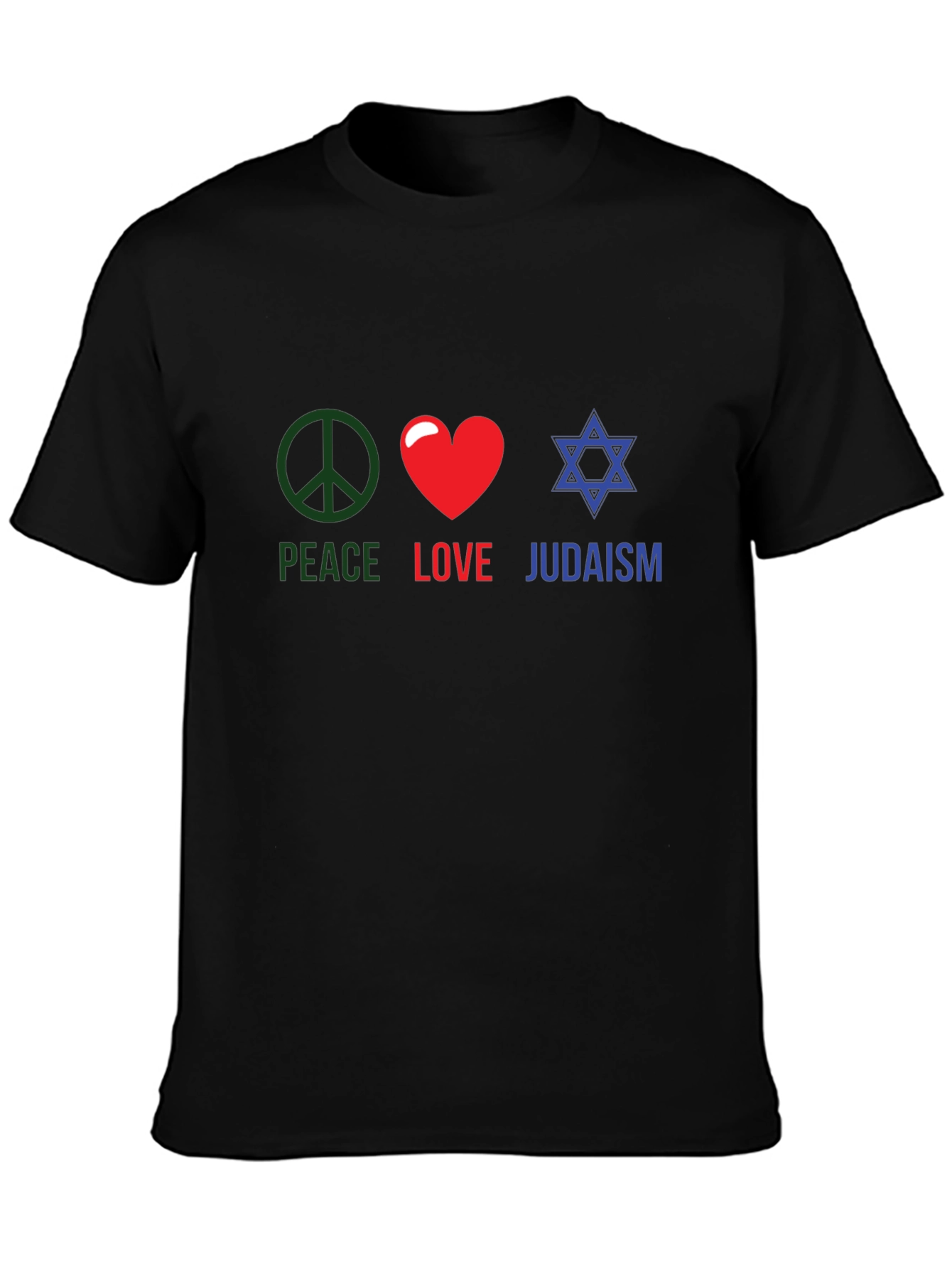 Peace Love Judaism T-Shirt Religious Tee