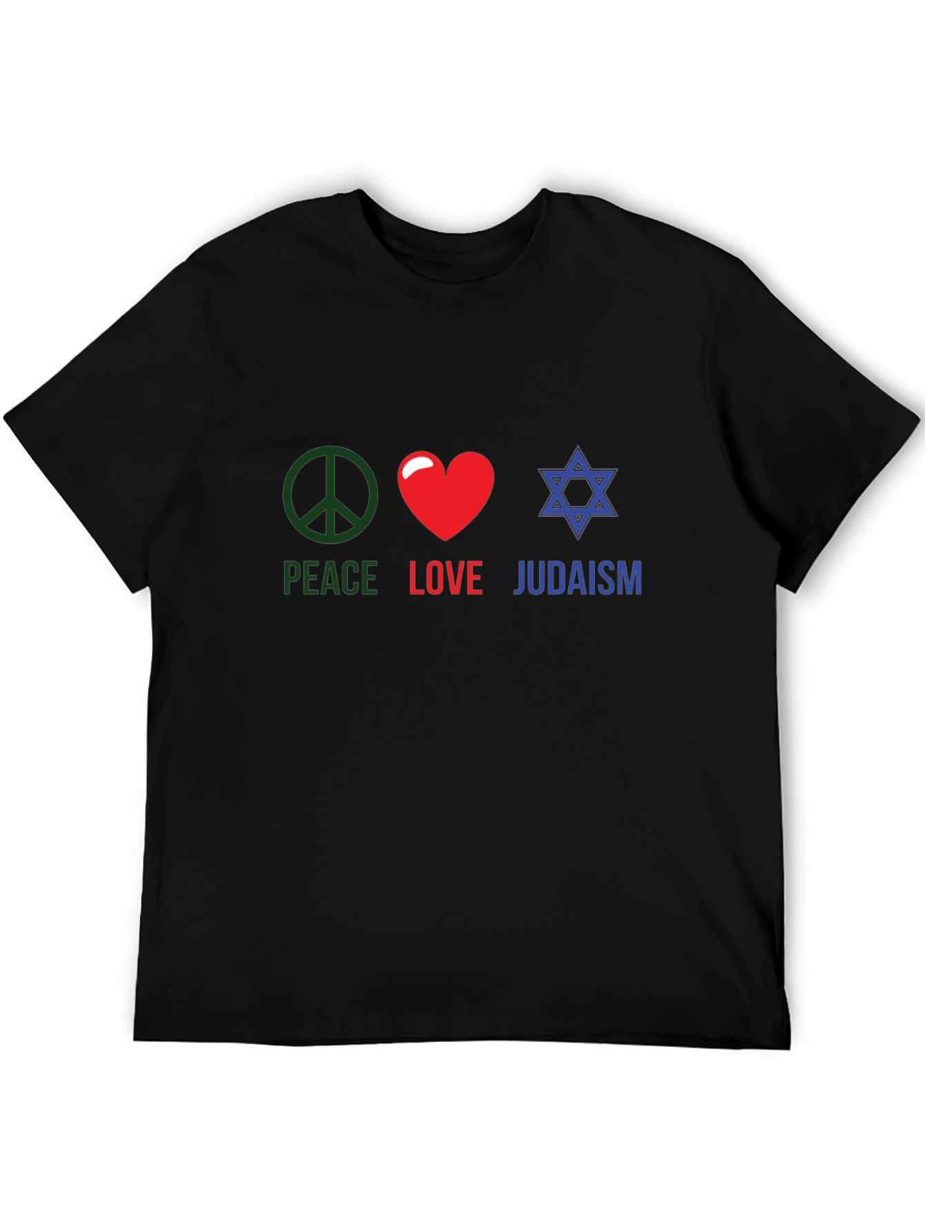 Peace Love Judaism T-Shirt Religious Tee