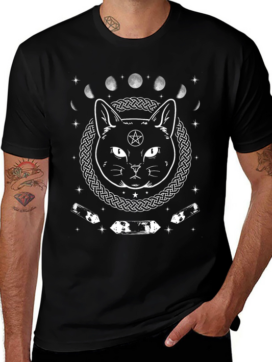 Witch Cat Moon Phases T-Shirt