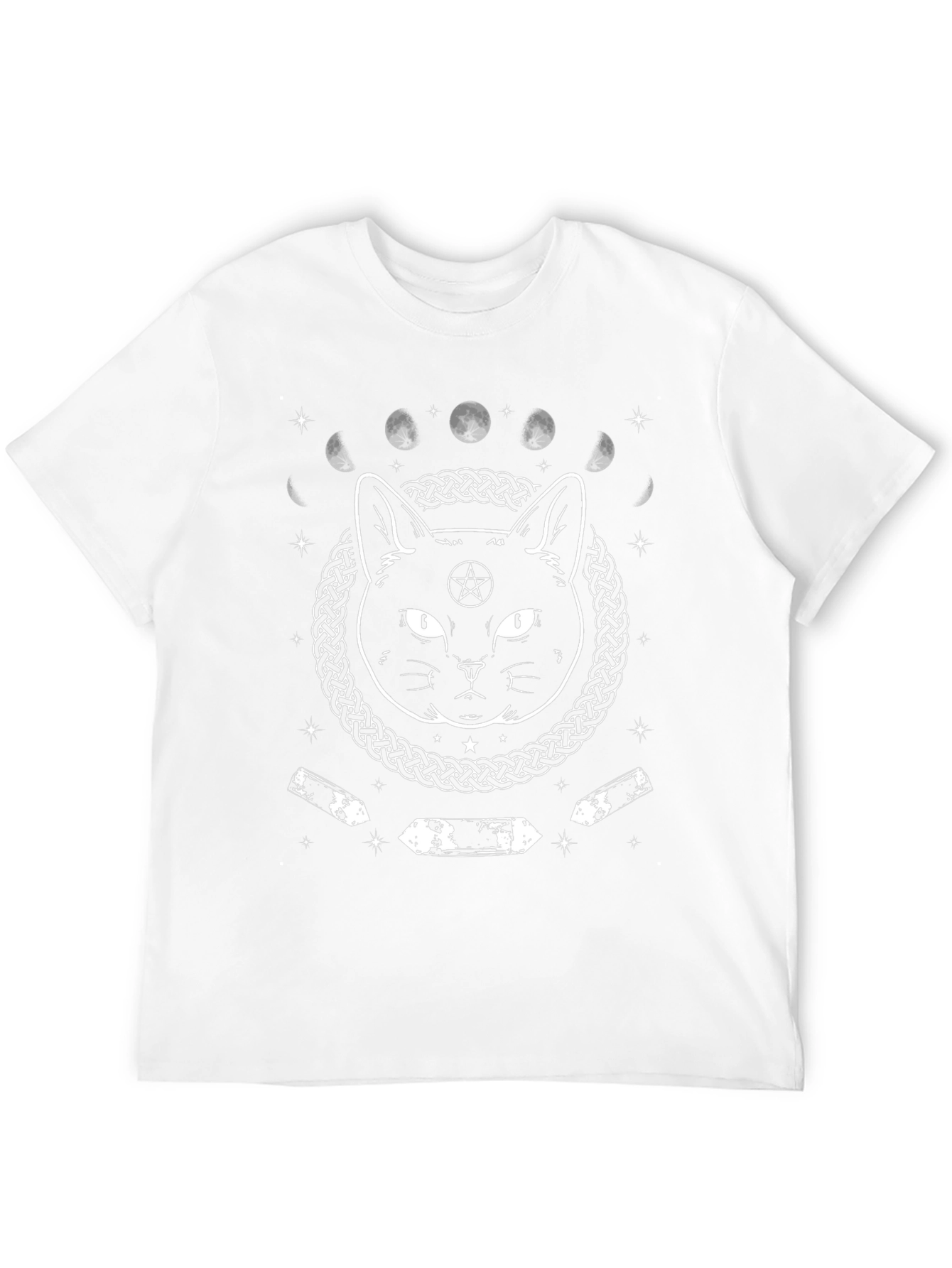 Witch Cat Moon Phases T-Shirt