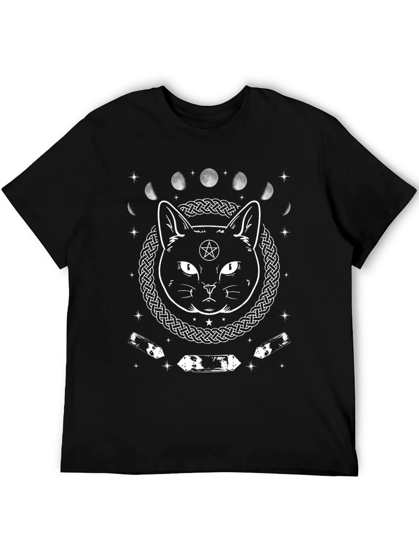 Witch Cat Moon Phases T-Shirt