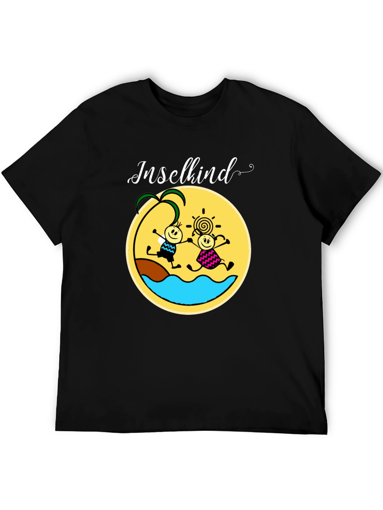 Inselkind Graphic Tee - Black Cotton T-Shirt
