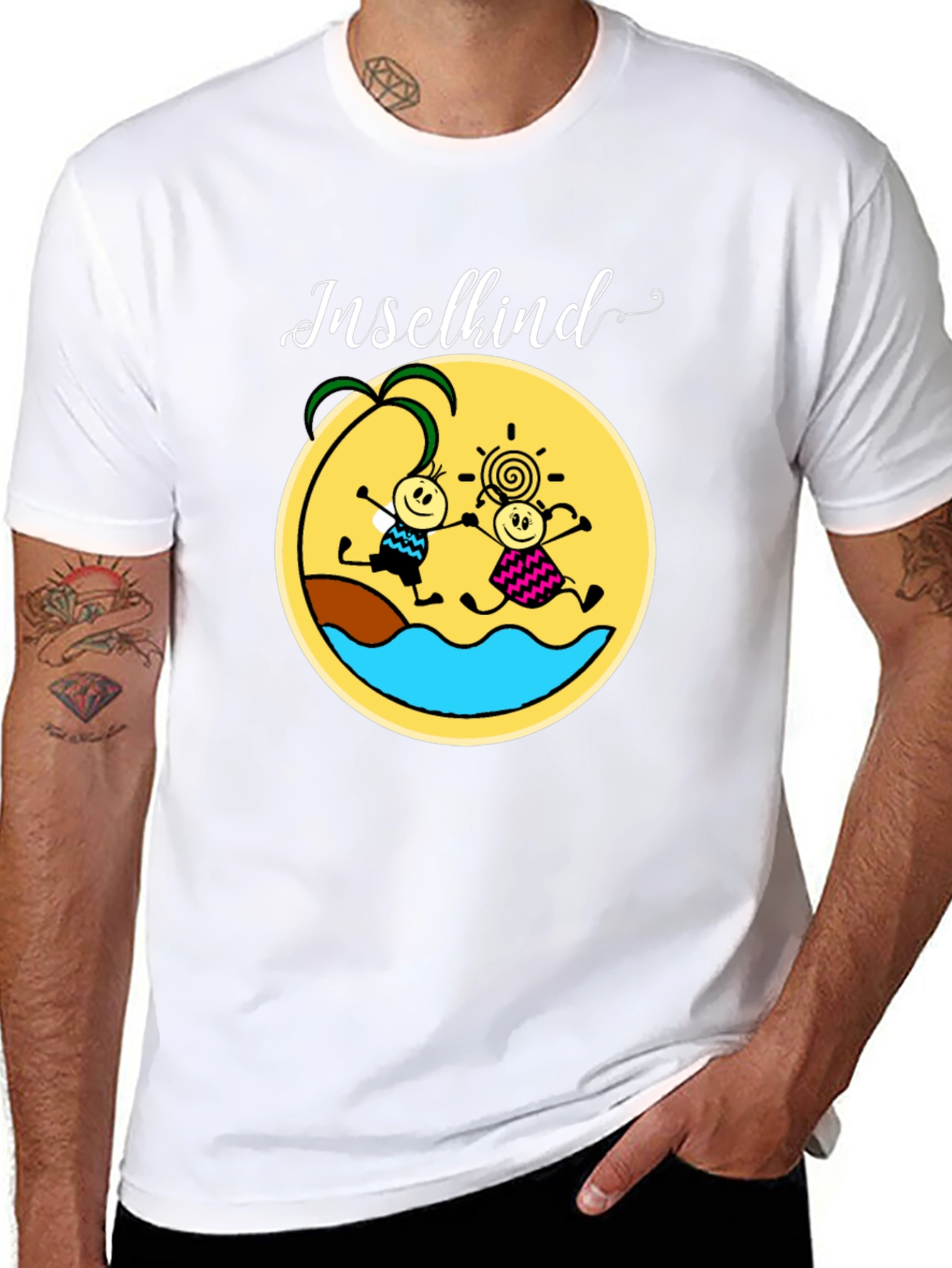 Inselkind Graphic Tee - Black Cotton T-Shirt