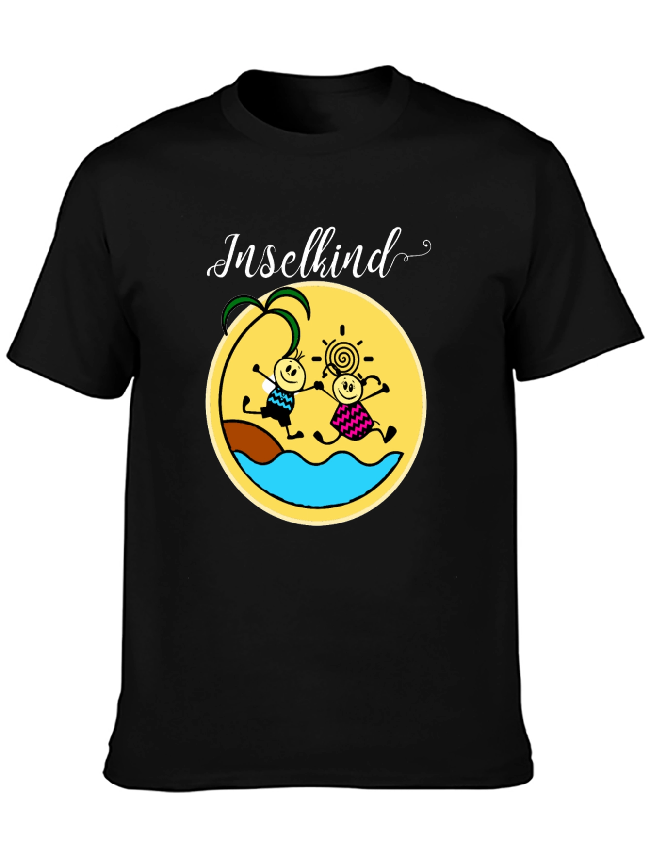 Inselkind Graphic Tee - Black Cotton T-Shirt