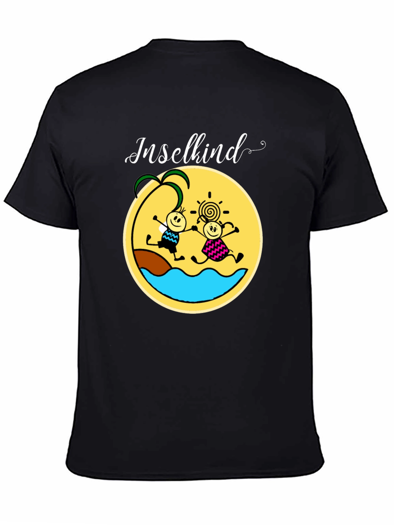 Inselkind Graphic Tee - Black Cotton T-Shirt