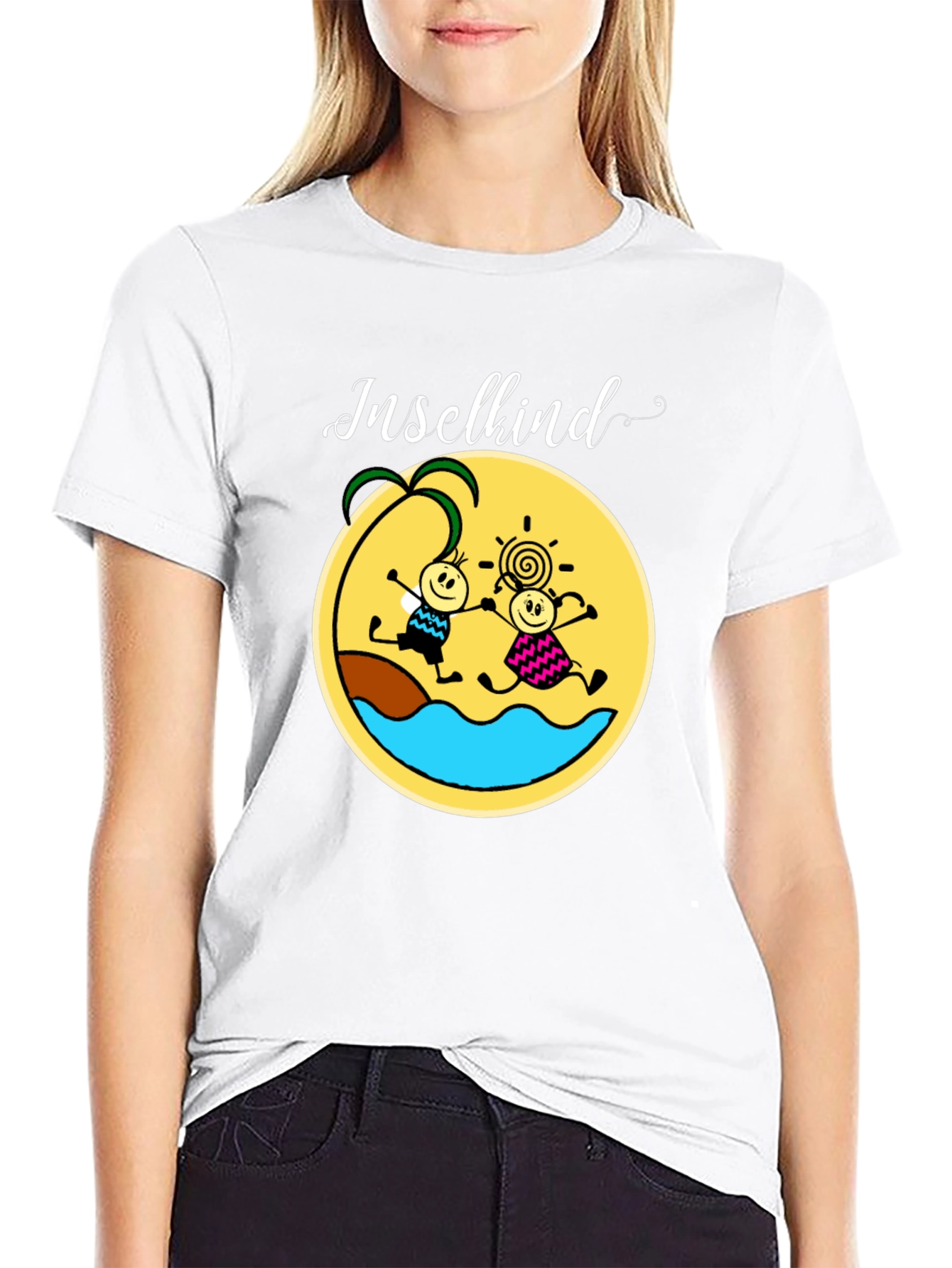Inselkind Graphic Tee - Black Cotton T-Shirt