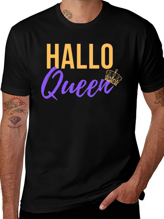 Hallo Queen T-Shirt - Halloween Party Tee