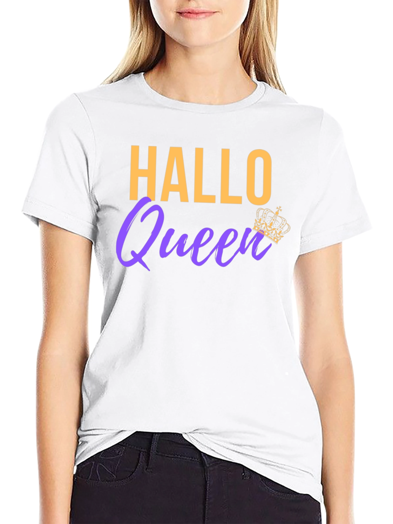 Hallo Queen T-Shirt - Halloween Party Tee