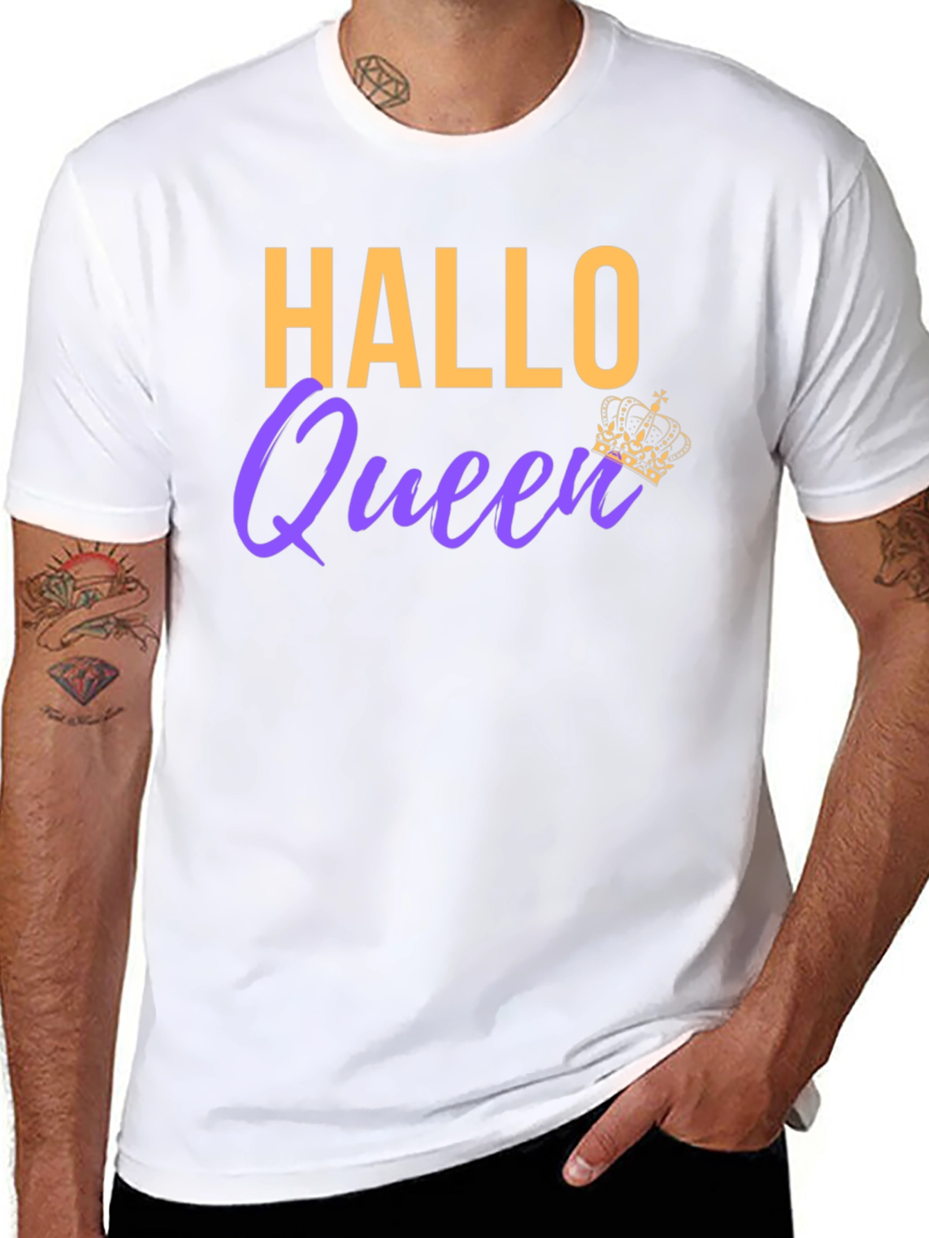 Hallo Queen T-Shirt - Halloween Party Tee