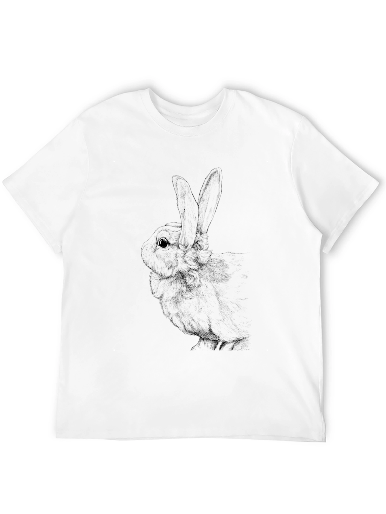 Black Rabbit Graphic Tee - Unisex Cotton Blend