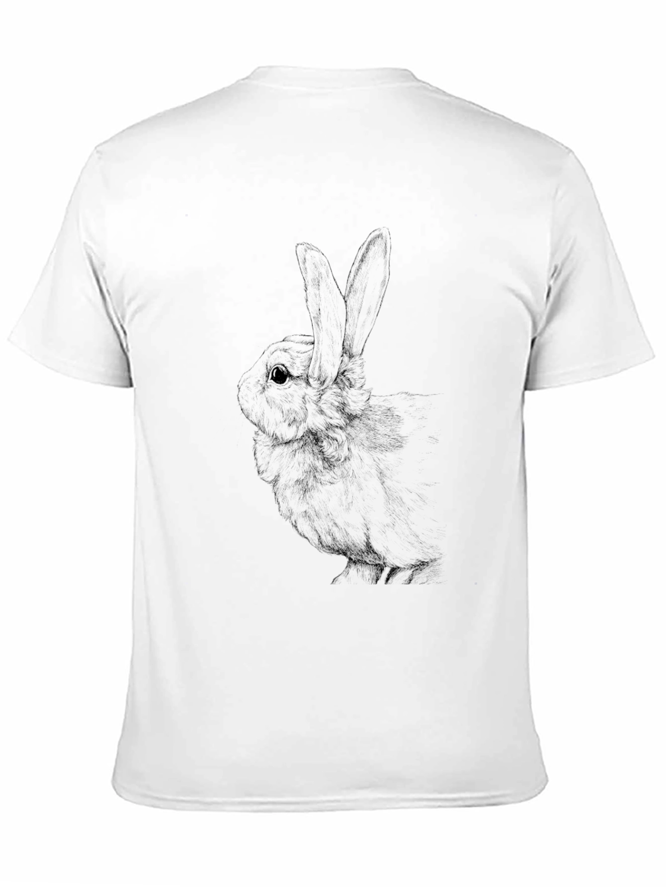 Black Rabbit Graphic Tee - Unisex Cotton Blend