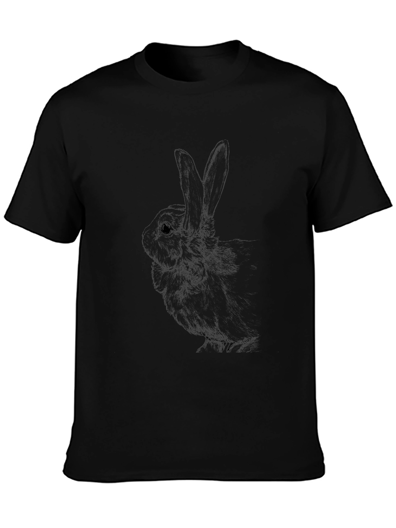 Black Rabbit Graphic Tee - Unisex Cotton Blend