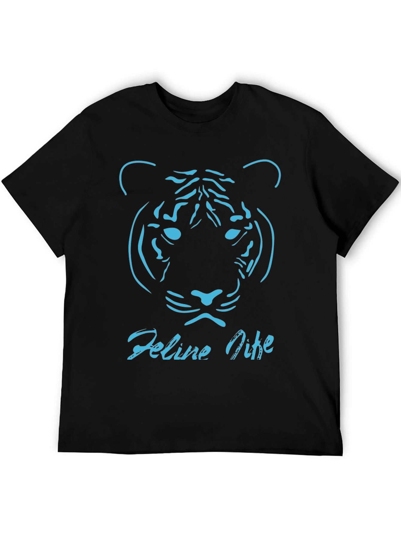 Feline Vibe Tee - Tiger Graphic T-Shirt