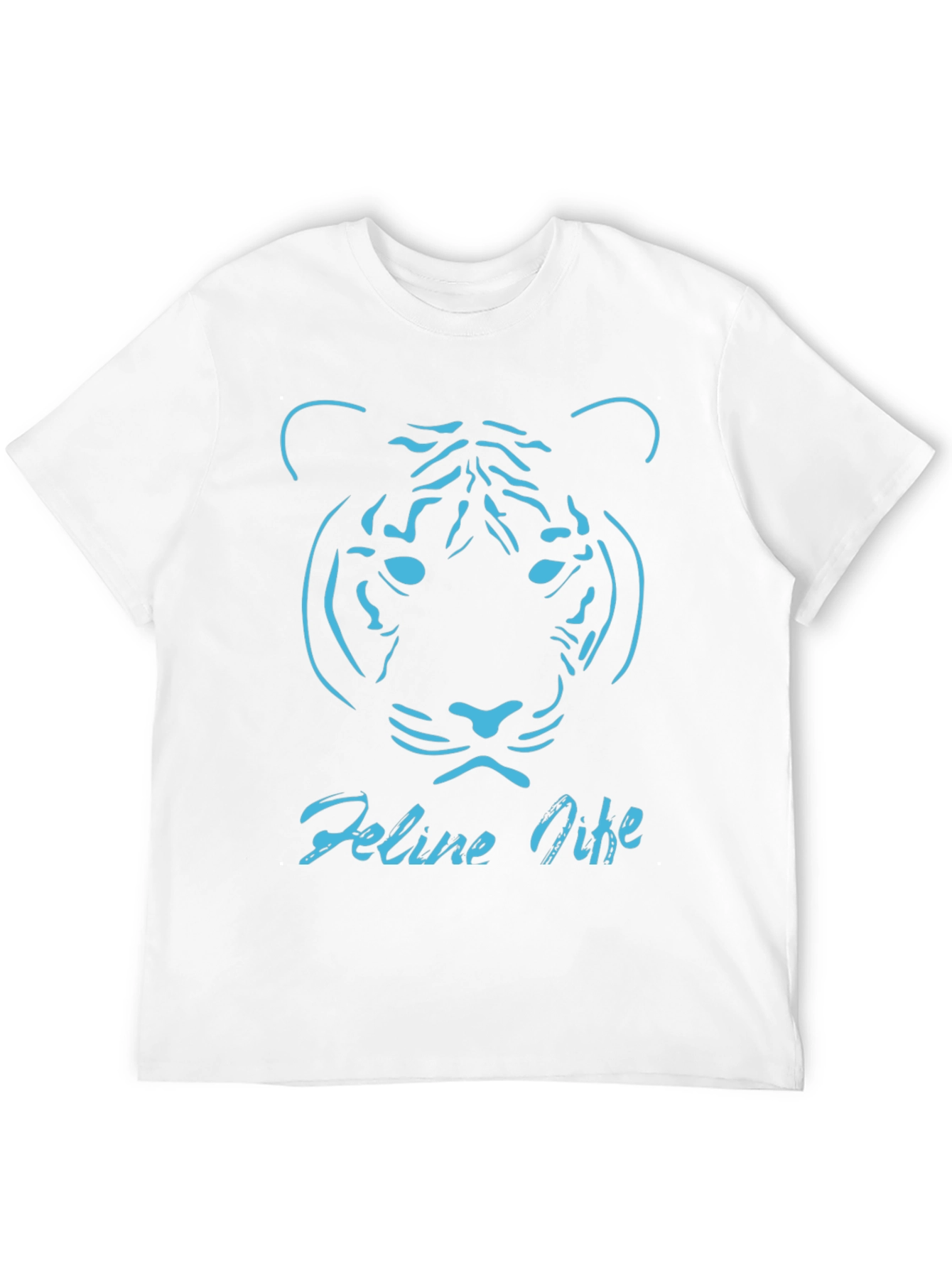 Feline Vibe Tee - Tiger Graphic T-Shirt