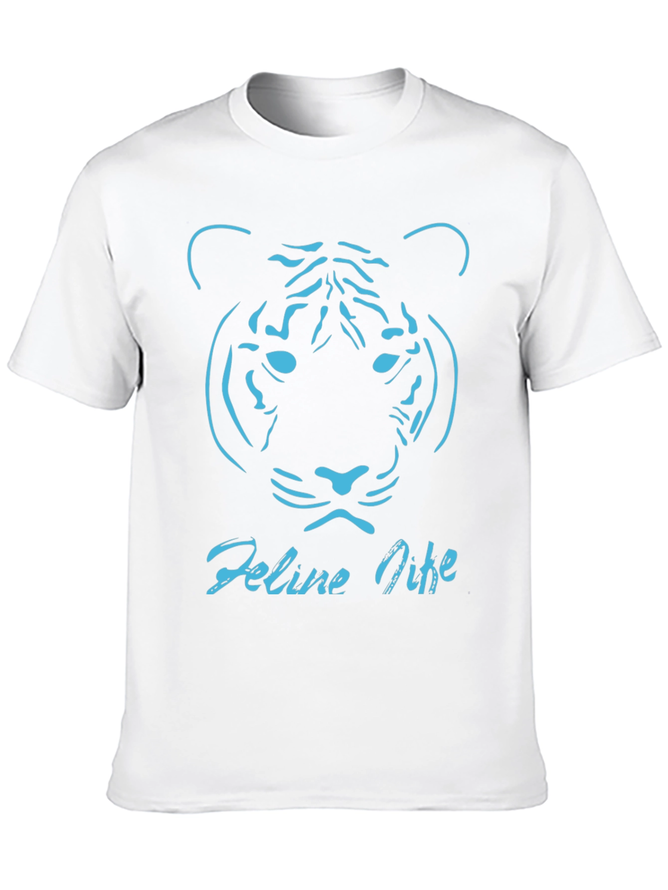 Feline Vibe Tee - Tiger Graphic T-Shirt