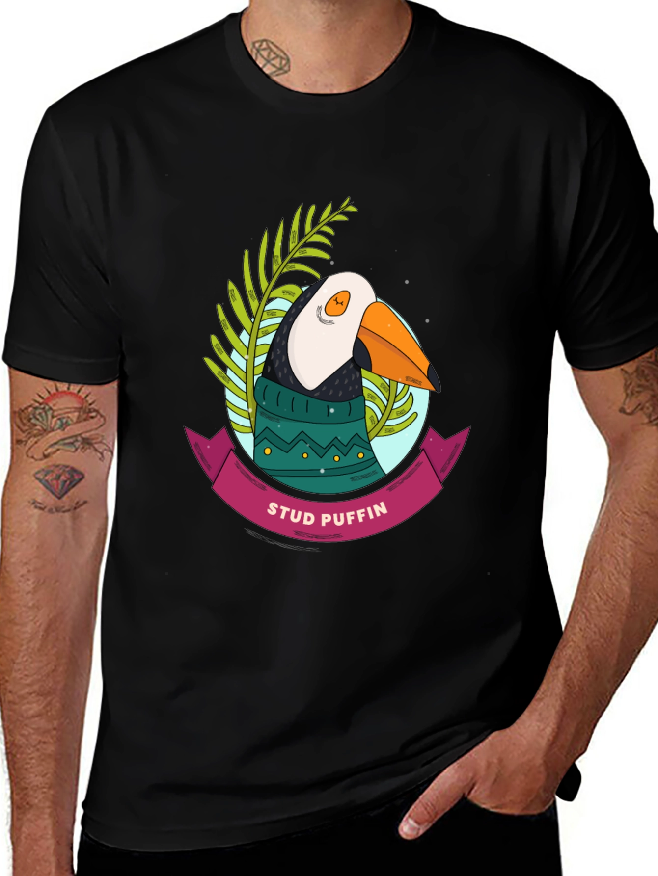 Stud Puffin Graphic Tee