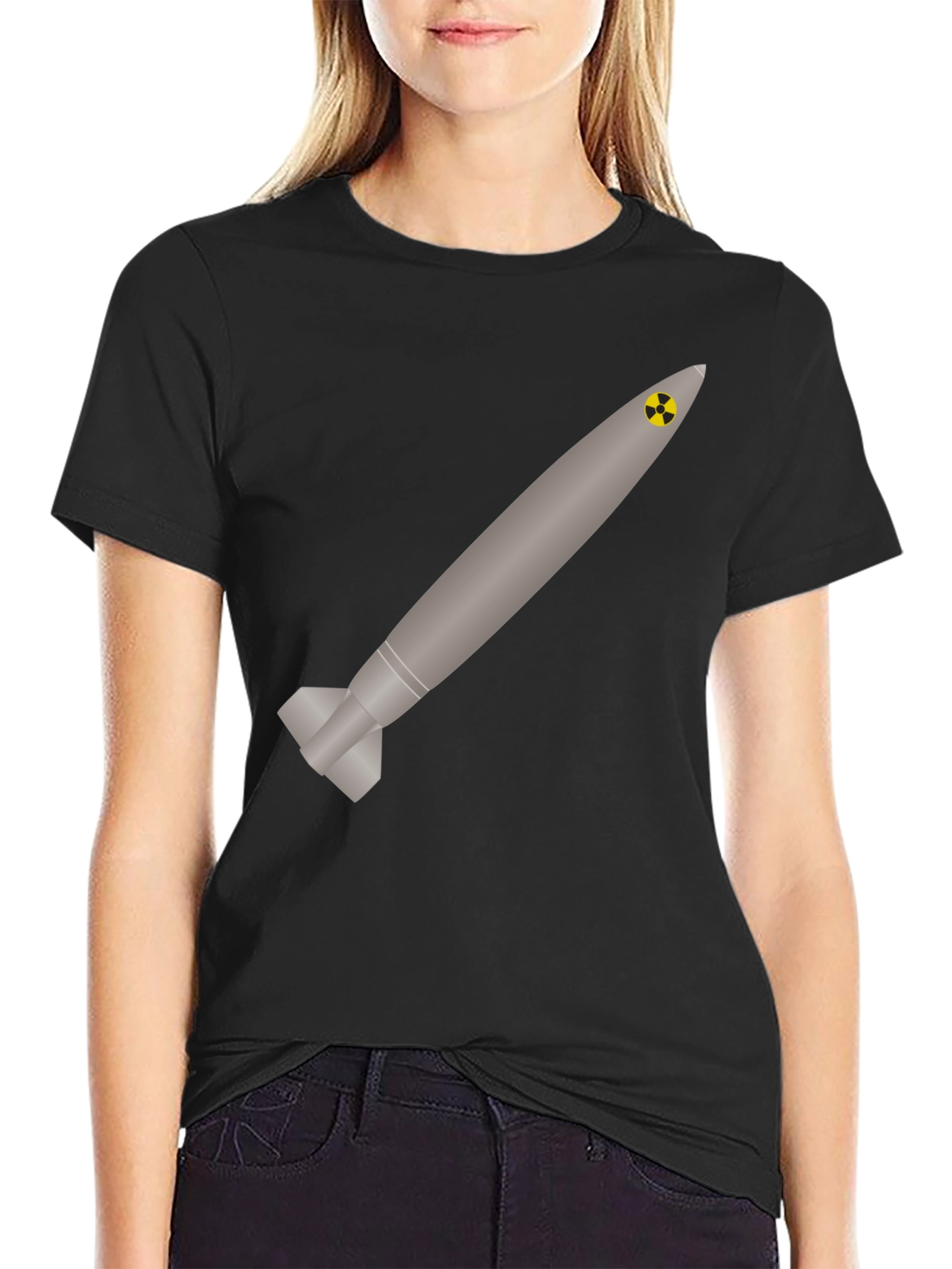 Nuclear Missile Graphic Tee - Black