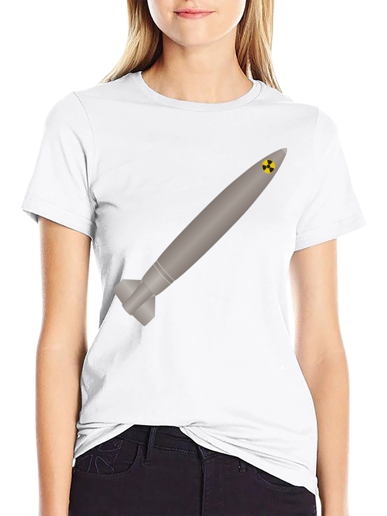 Nuclear Missile Graphic Tee - Black