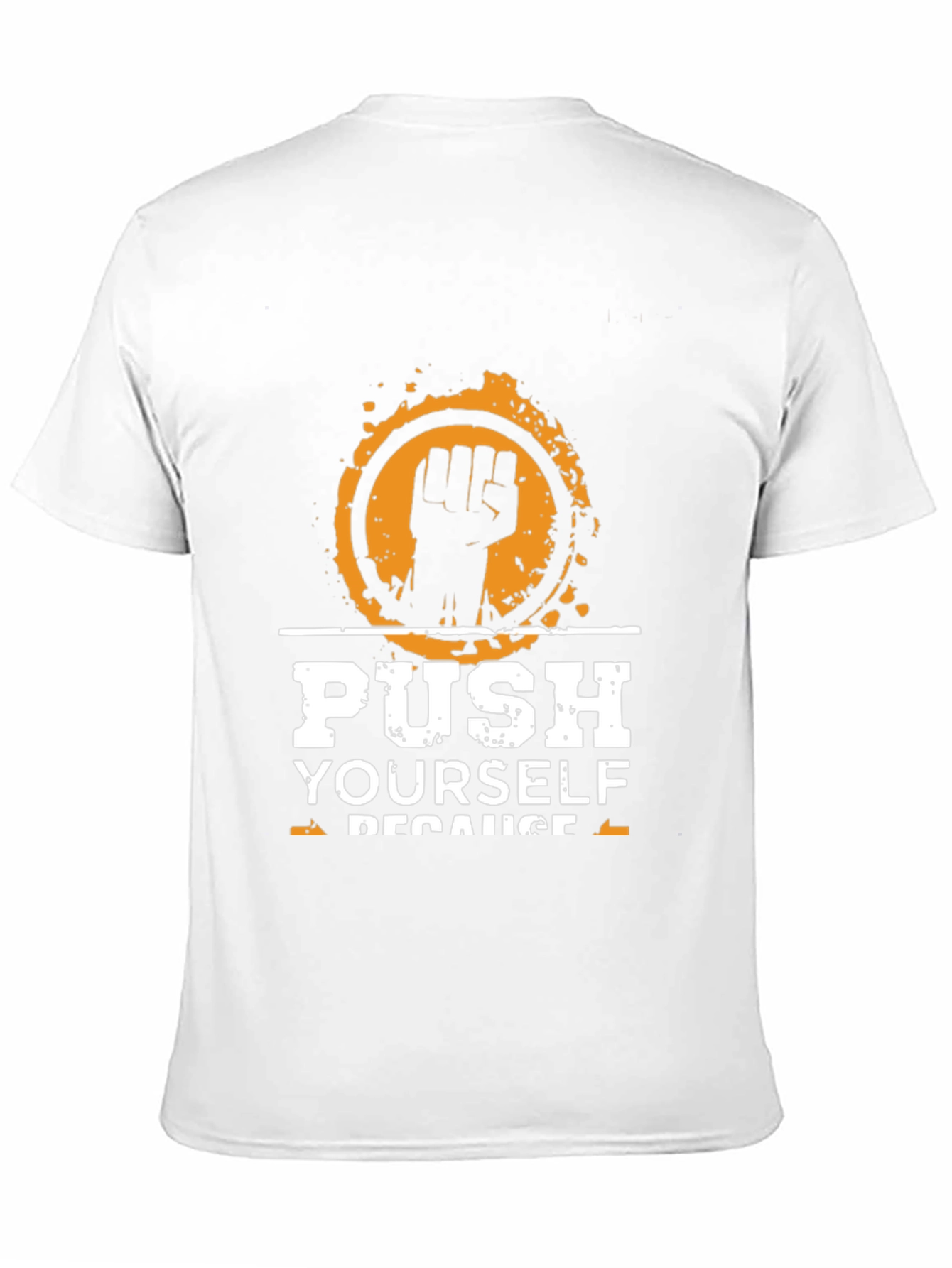 Motivational Black T-Shirt Push Yourself Graphic Tee
