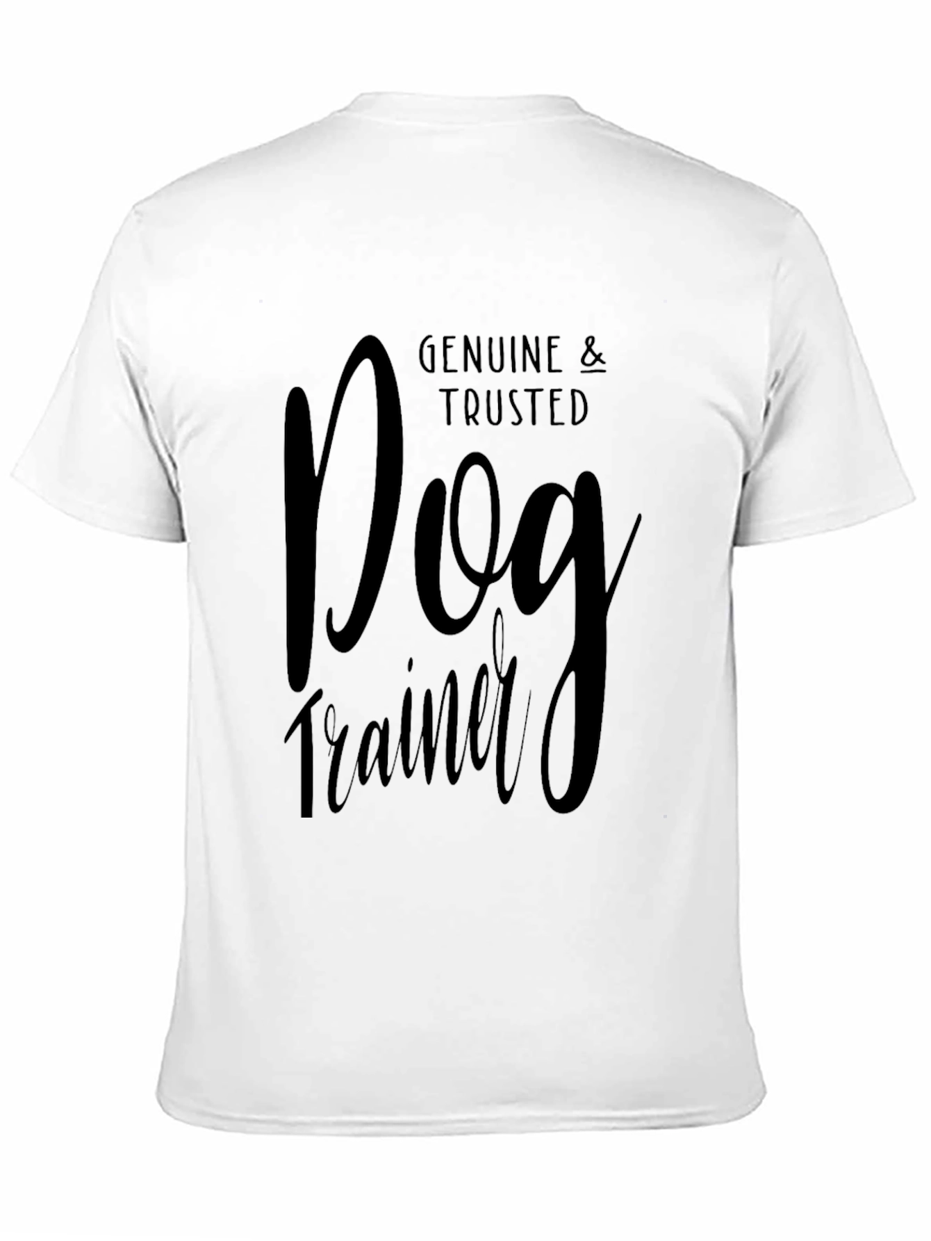 Genuine & Trusted Dog Trainer T-Shirt - Black